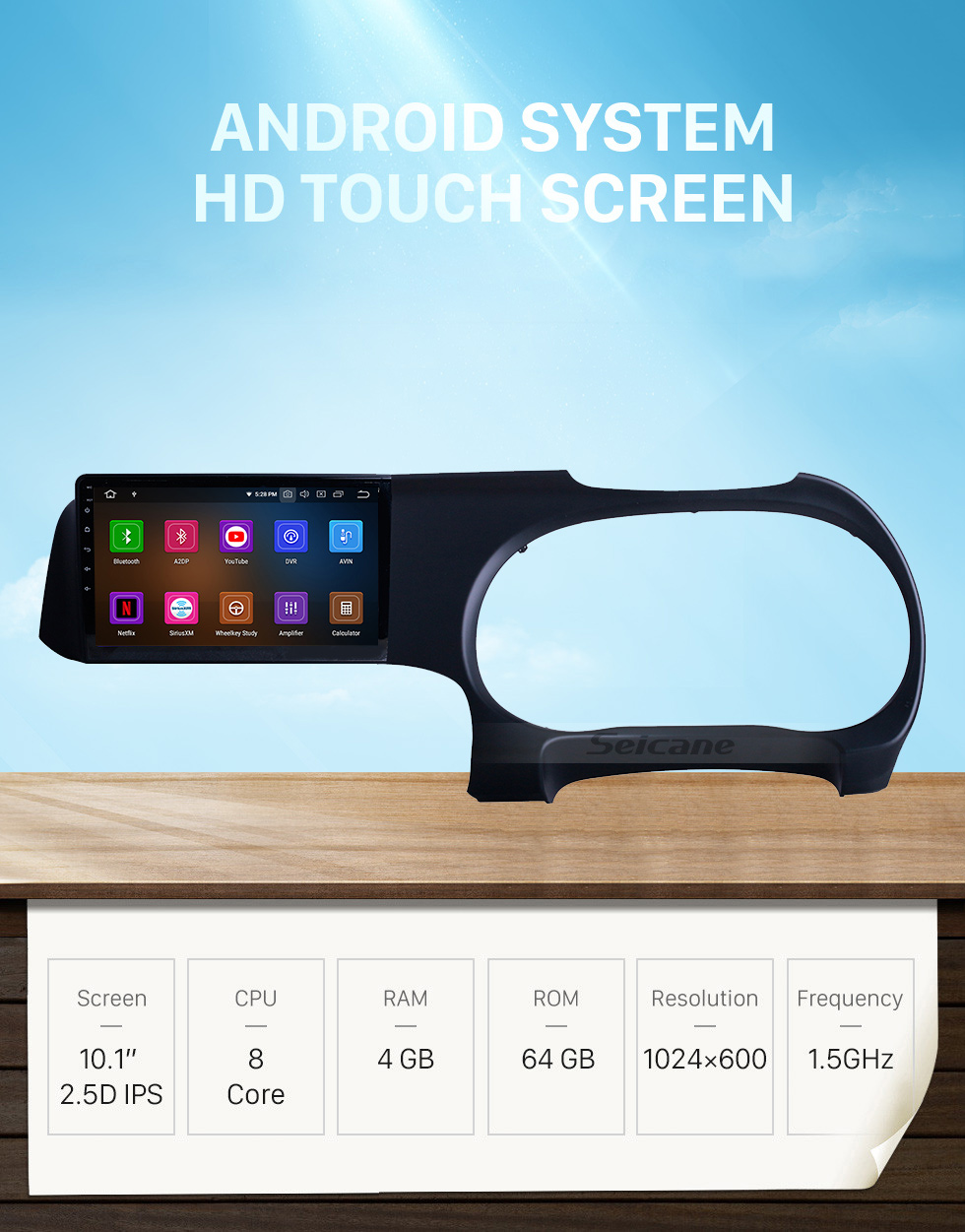 Seicane 10,1 дюймов для 2019 Hyundai i10 RHD радио Android 10.0 GPS навигационная система Bluetooth HD с сенсорным экраном Carplay поддержка OBD2 Seicane 10,1 дюймов для 2019 Hyundai i10 RHD радио Android 10.0 GPS навигационная система Bluetooth HD с сенсорным экраном Carplay поддержка OBD2