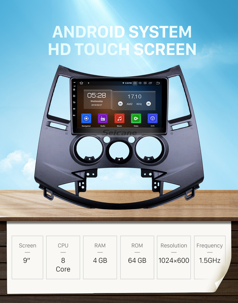 Seicane For 2006 Mitsubishi Grandis Radio Android 10.0 9 inch HD Touchscreen Bluetooth with GPS Navigation System Carplay support 1080P Seicane For 2006 Mitsubishi Grandis Radio Android 10.0 9 inch HD Touchscreen Bluetooth with GPS Navigation System Carplay support 1080P