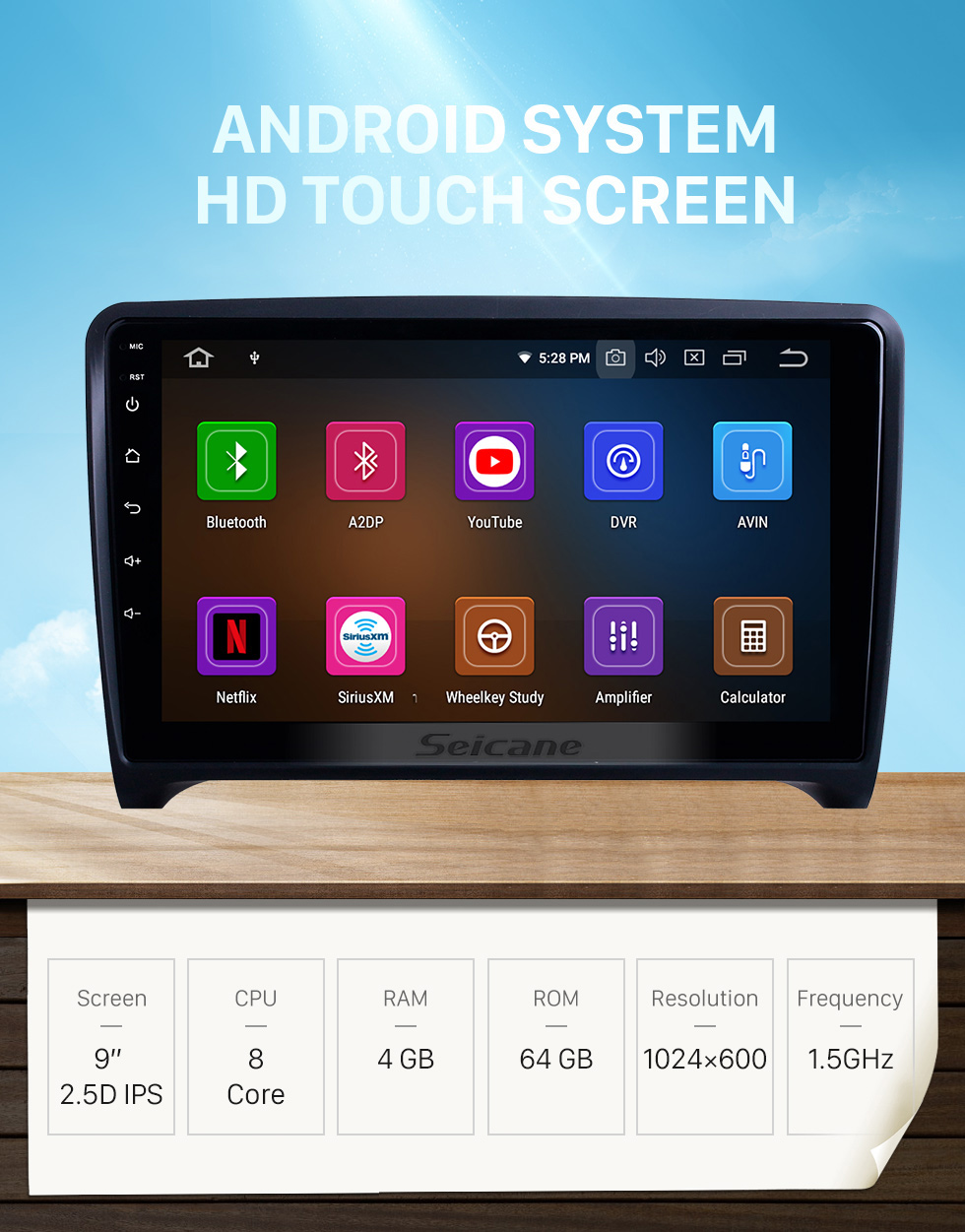 Seicane 9 inch For 2006 2007 2008-2013 Audi TT Radio Android 10.0 GPS Navigation System with Bluetooth HD Touchscreen Carplay support Digital TV Seicane 9 inch For 2006 2007 2008-2013 Audi TT Radio Android 10.0 GPS Navigation System with Bluetooth HD Touchscreen Carplay support Digital TV
