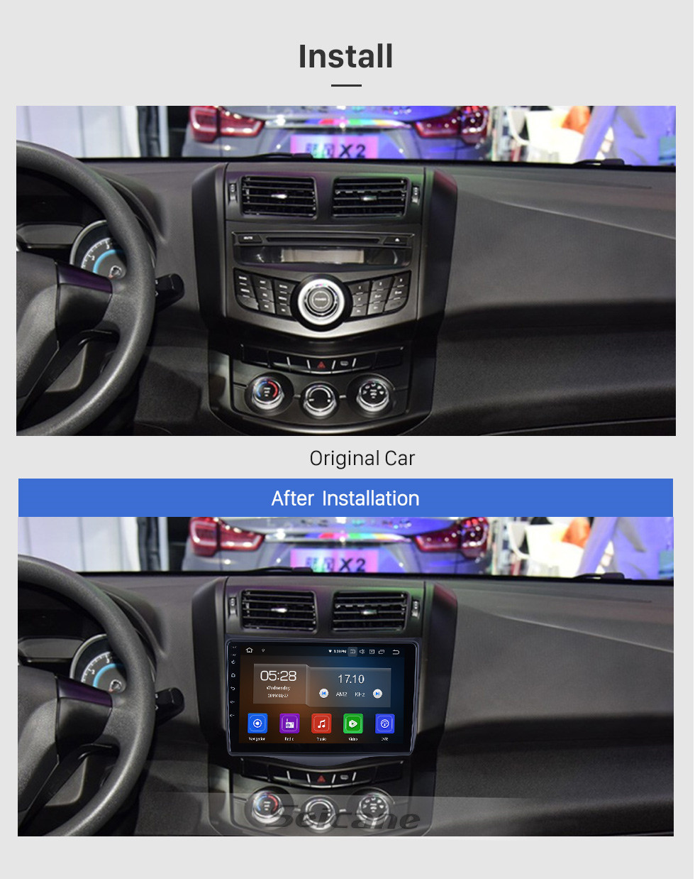 Seicane Android 10.0 para 2016 JMC Lufeng X5 Radio Sistema de navegación GPS de 9 pulgadas Bluetooth AUX HD Pantalla táctil Carplay soporte SWC Seicane Android 10.0 para 2016 JMC Lufeng X5 Radio Sistema de navegación GPS de 9 pulgadas Bluetooth AUX HD Pantalla táctil Carplay soporte SWC