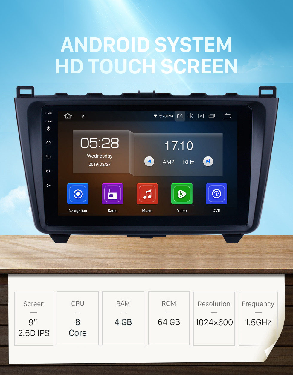 Seicane 9 inch Android 10.0 Radio GPS Navigation System Auto Stereo for 2008-2015 Mazda 6 Ruiyi with full 1024*600 Touchscreen Bluetooth Mirror link 3G WIFI support TPMS OBD2 DVR Rearview camera Steering Wheel Control Seicane 9 inch Android 10.0 Radio GPS Navigation System Auto Stereo for 2008-2015 Mazda 6 Ruiyi with full 1024*600 Touchscreen Bluetooth Mirror link 3G WIFI support TPMS OBD2 DVR Rearview camera Steering Wheel Control