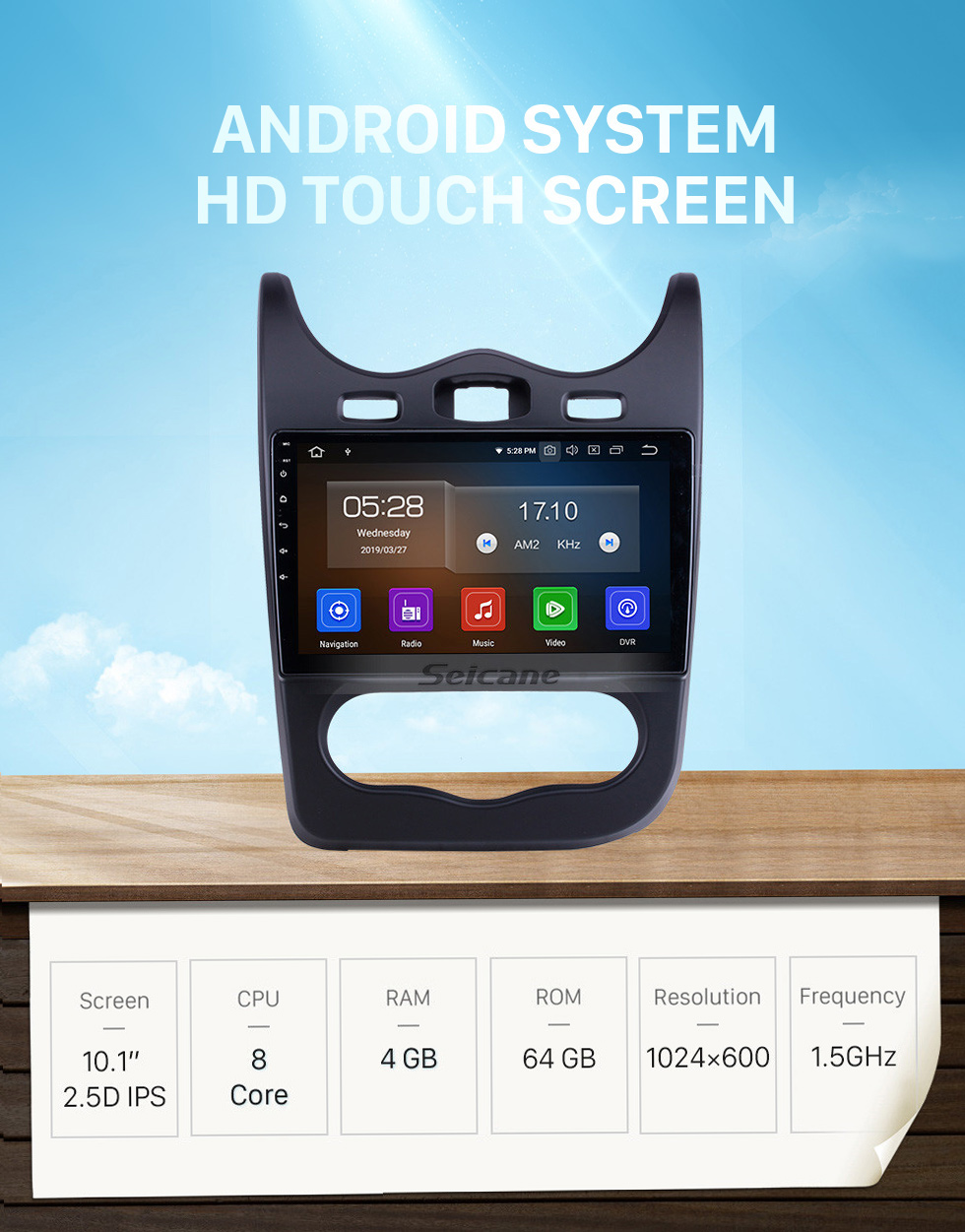 Seicane 10.1 inch For 2014 Renault Sandero Radio Android 10.0 GPS Navigation System Bluetooth HD Touchscreen Carplay support OBD2 Seicane 10.1 inch For 2014 Renault Sandero Radio Android 10.0 GPS Navigation System Bluetooth HD Touchscreen Carplay support OBD2