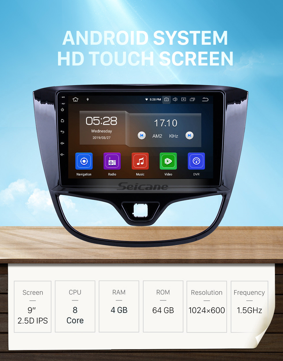 Seicane HD Touchscreen for 2017 Opel Karl/Vinfast Radio Android 10.0 9 inch GPS Navigation System Bluetooth Carplay support DAB+ DVR Seicane HD Touchscreen for 2017 Opel Karl/Vinfast Radio Android 10.0 9 inch GPS Navigation System Bluetooth Carplay support DAB+ DVR