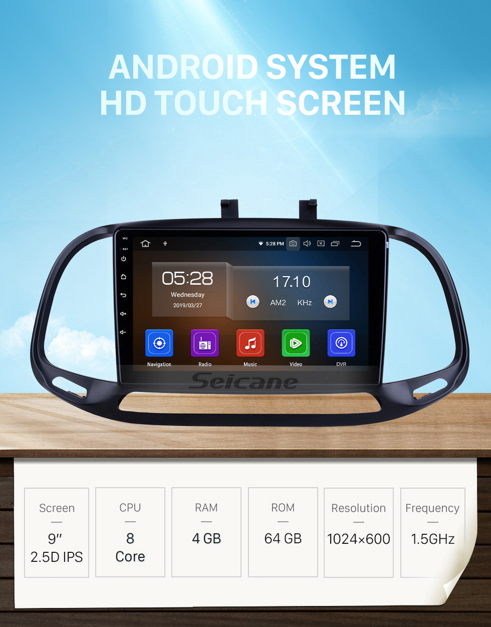 Seicane 9 inch For 2015 2016 2017 2018 Fiat Dobe 10 Radio Android 10.0 GPS Navigation Bluetooth HD Touchscreen Carplay support Digital TV Seicane 9 inch For 2015 2016 2017 2018 Fiat Dobe 10 Radio Android 10.0 GPS Navigation Bluetooth HD Touchscreen Carplay support Digital TV