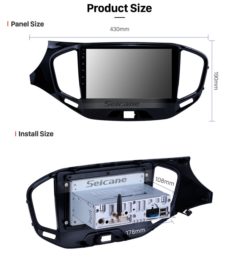 Seicane Android 10.0 9-дюймовый GPS-навигатор для 2015-2019 Lada Vesta Cross Sport с сенсорным экраном HD Carplay Поддержка Bluetooth Цифровое ТВ Seicane Android 10.0 9-дюймовый GPS-навигатор для 2015-2019 Lada Vesta Cross Sport с сенсорным экраном HD Carplay Поддержка Bluetooth Цифровое ТВ