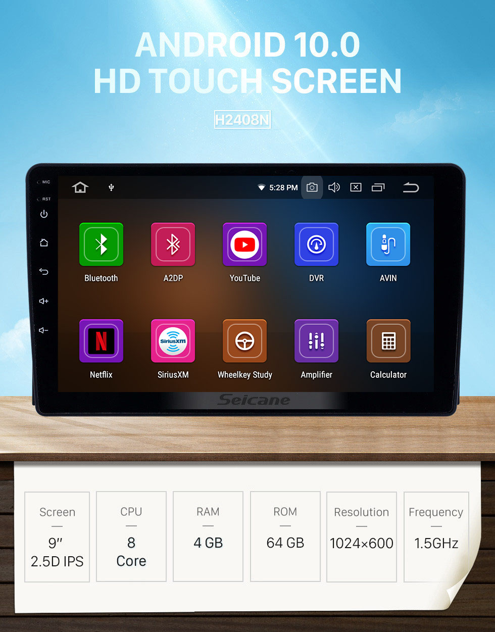 Seicane HD Touchscreen 2005-2008 Ford Focus Android 10.0 9 inch GPS Navigation Radio Bluetooth AUX Carplay support Rear camera DAB+ OBD2 Seicane HD Touchscreen 2005-2008 Ford Focus Android 10.0 9 inch GPS Navigation Radio Bluetooth AUX Carplay support Rear camera DAB+ OBD2