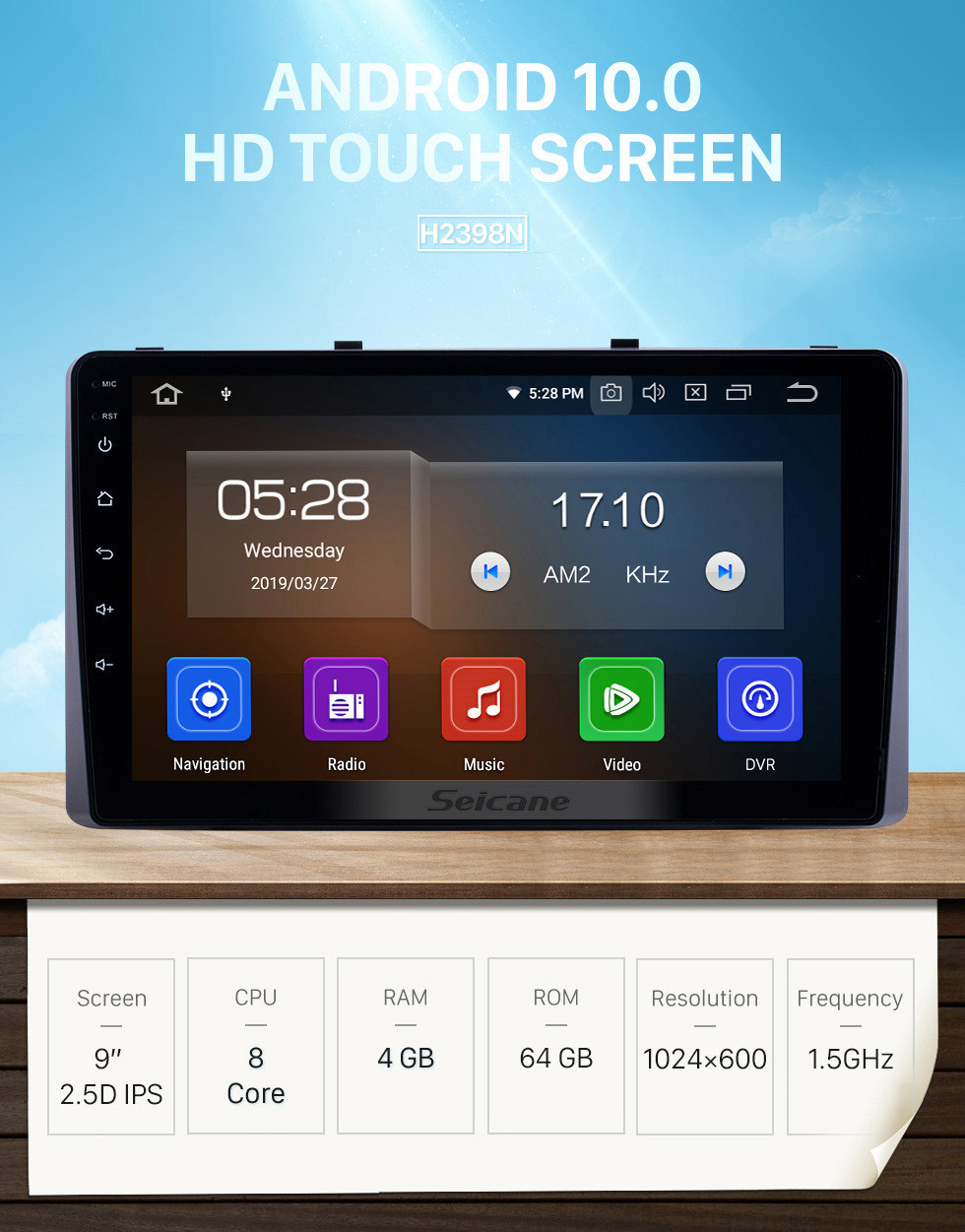 Seicane HD Touchscreen 2010-2019 Kia Carnival Android 10.0 9 inch GPS Navigation Radio Bluetooth AUX Carplay support DAB+ OBD2 Rear camera Seicane HD Touchscreen 2010-2019 Kia Carnival Android 10.0 9 inch GPS Navigation Radio Bluetooth AUX Carplay support DAB+ OBD2 Rear camera