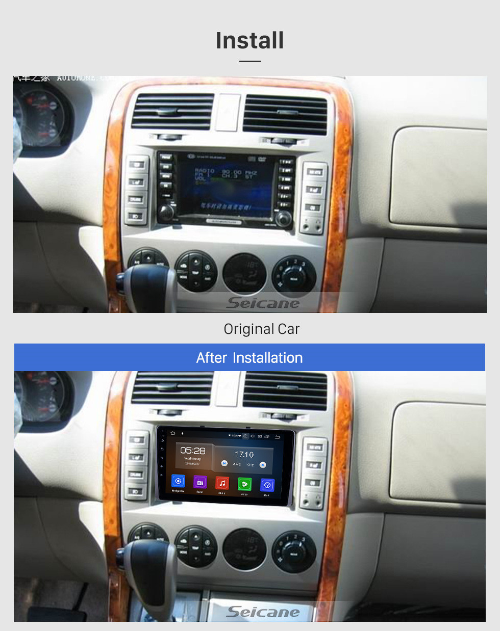 Seicane HD Touchscreen 2010-2019 Kia Carnival Android 10.0 9 inch GPS Navigation Radio Bluetooth AUX Carplay support DAB+ OBD2 Rear camera Seicane HD Touchscreen 2010-2019 Kia Carnival Android 10.0 9 inch GPS Navigation Radio Bluetooth AUX Carplay support DAB+ OBD2 Rear camera