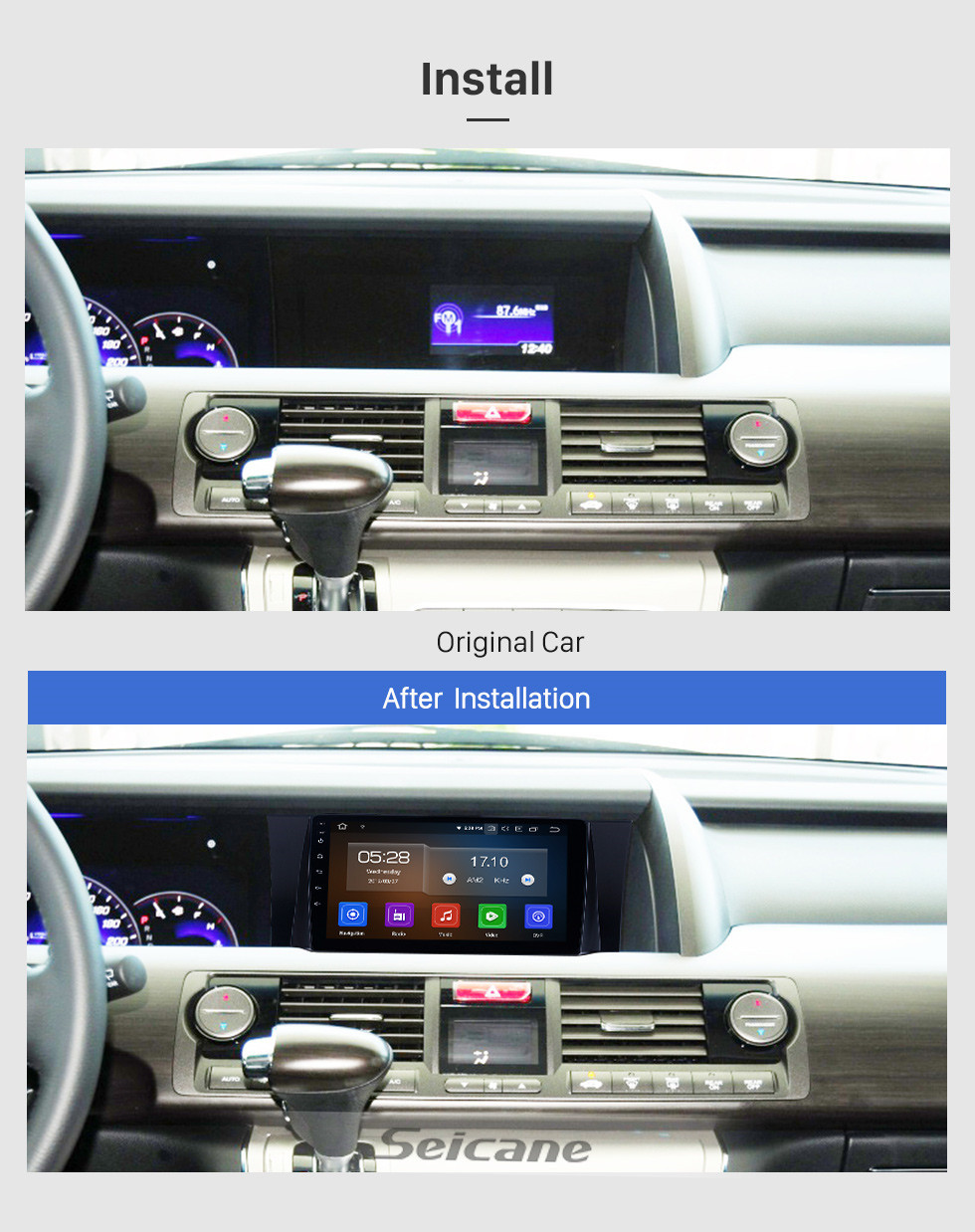 Seicane 2012-2015 Honda Elysion Android 10.0 9 inch GPS Navigation Radio Bluetooth HD Touchscreen Carplay support Backup camera TPMS Seicane 2012-2015 Honda Elysion Android 10.0 9 inch GPS Navigation Radio Bluetooth HD Touchscreen Carplay support Backup camera TPMS