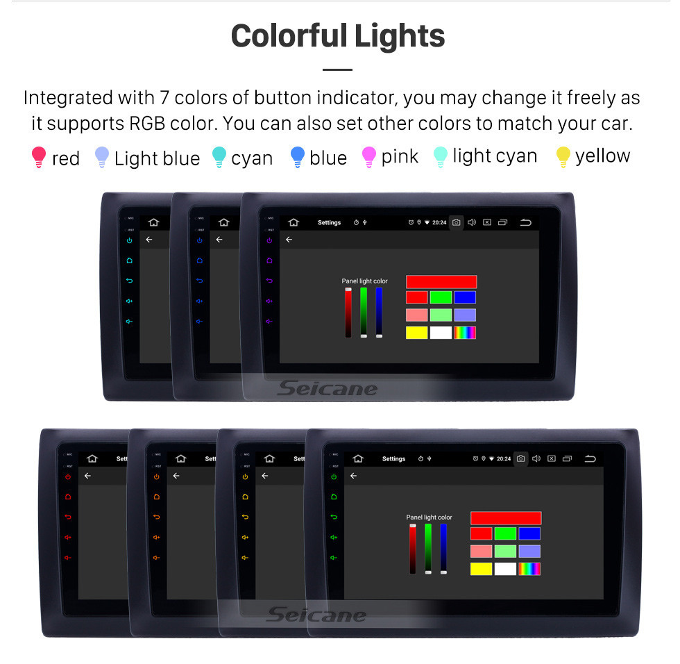 Seicane 10.0 9-дюймовый GPS-навигатор для Android Fiat Stilo с сенсорным экраном HD Carplay Bluetooth Mirror Link с поддержкой TPMS Digital TV