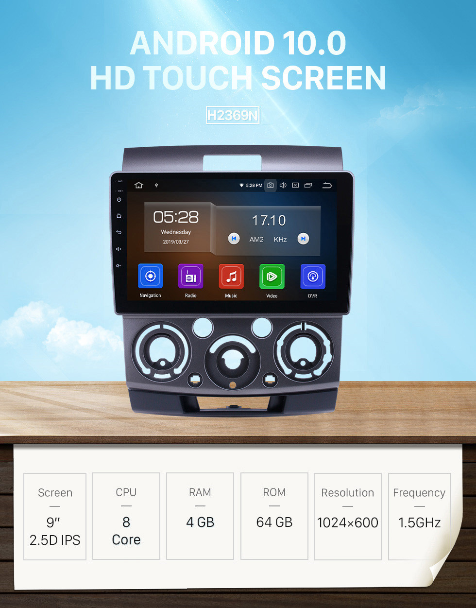 Seicane 2006-2010 Ford Everest/Ranger Mazda BT-50 Android 10.0 9 inch GPS Navigation Radio Bluetooth HD Touchscreen Carplay support Backup camera Seicane 2006-2010 Ford Everest/Ranger Mazda BT-50 Android 10.0 9 inch GPS Navigation Radio Bluetooth HD Touchscreen Carplay support Backup camera