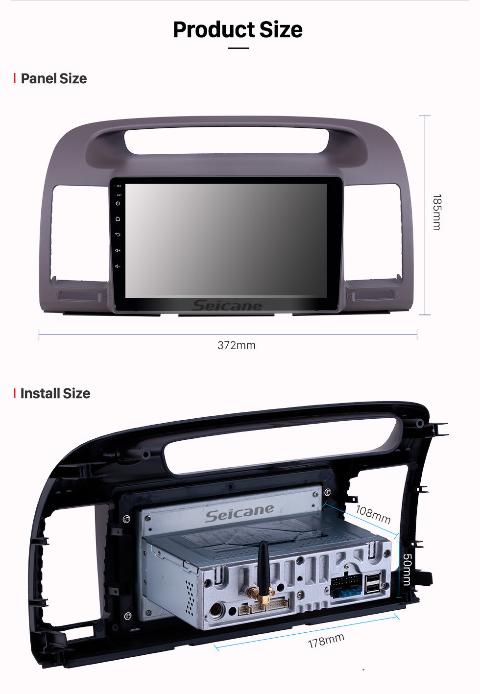 Seicane Android 10.0 9 inch GPS Navigation Radio for 2000-2003 Toyota Camry with HD Touchscreen Carplay Bluetooth support Digital TV Seicane Android 10.0 9 inch GPS Navigation Radio for 2000-2003 Toyota Camry with HD Touchscreen Carplay Bluetooth support Digital TV