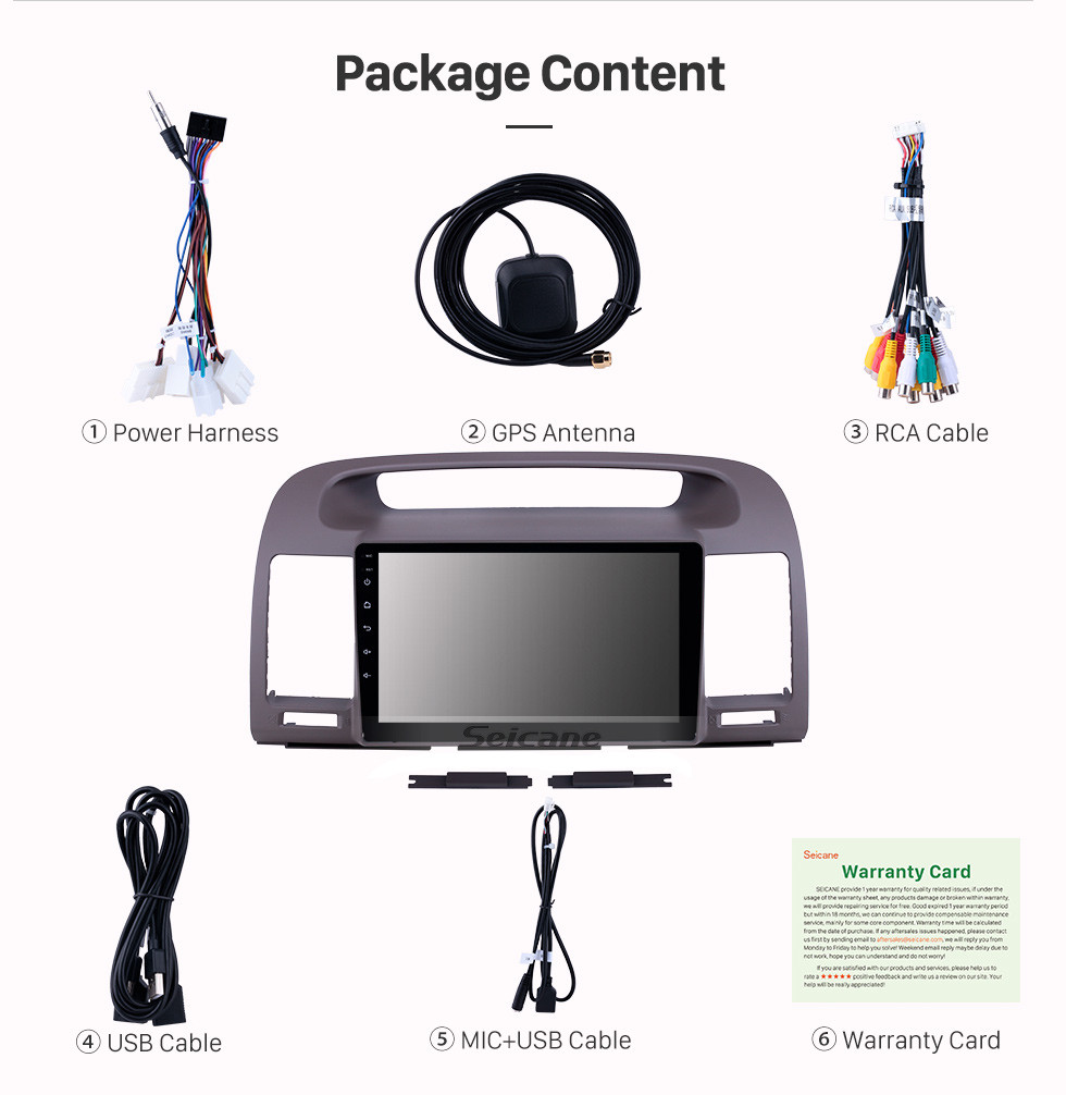 Seicane Android 10.0 9 inch GPS Navigation Radio for 2000-2003 Toyota Camry with HD Touchscreen Carplay Bluetooth support Digital TV Seicane Android 10.0 9 inch GPS Navigation Radio for 2000-2003 Toyota Camry with HD Touchscreen Carplay Bluetooth support Digital TV