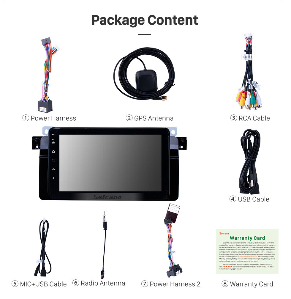 Seicane 8 inch 1998-2006 BMW 3 Series M3 E46 Android 10.0 HD touchscreen GPS Navigation Radio with Bluetooth WiFi Mirror Link Carplay support OBD2 Digital TV Seicane 8 inch 1998-2006 BMW 3 Series M3 E46 Android 10.0 HD touchscreen GPS Navigation Radio with Bluetooth WiFi Mirror Link Carplay support OBD2 Digital TV