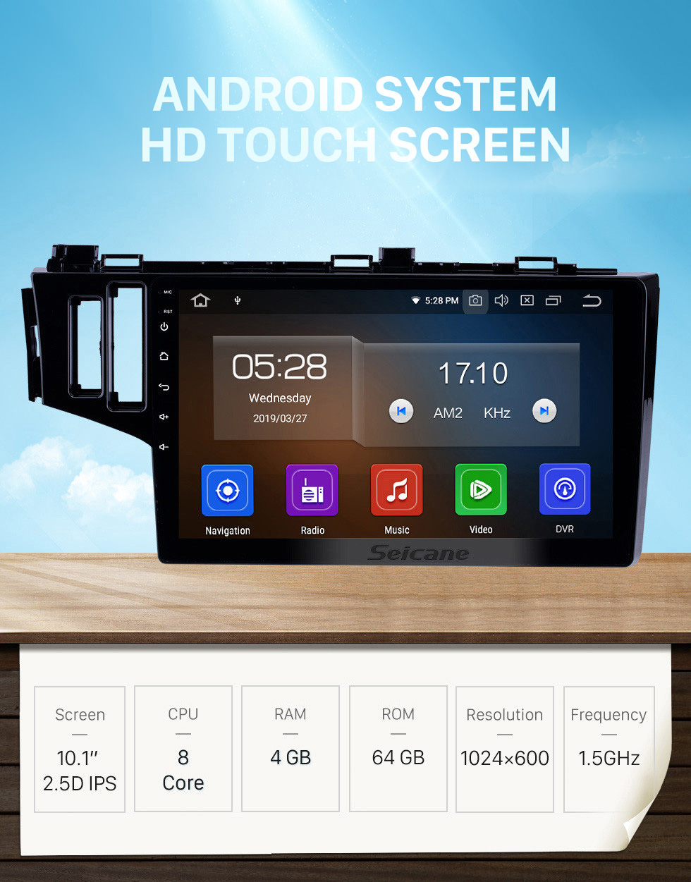 Seicane 10.1 pulgadas 2013-2015 Honda Fit LHD Android 10.0 Radio de navegación GPS Bluetooth WIFI Pantalla táctil Carplay soporte DVR Seicane 10.1 pulgadas 2013-2015 Honda Fit LHD Android 10.0 Radio de navegación GPS Bluetooth WIFI Pantalla táctil Carplay soporte DVR