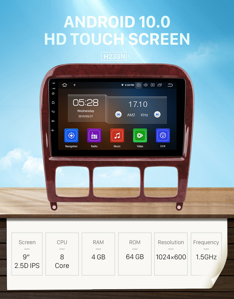 Seicane 9 inch Android 10.0 HD Touchscreen Radio for 1998-2005 Mercedes-Benz S-Class W220 S280 S320 S350 S400 S430 S500GPS Navigation system with USB WIFI Bluetooth Mirror Link 1080P OBD2 Steering Wheel Control Seicane 9 inch Android 10.0 HD Touchscreen Radio for 1998-2005 Mercedes-Benz S-Class W220 S280 S320 S350 S400 S430 S500GPS Navigation system with USB WIFI Bluetooth Mirror Link 1080P OBD2 Steering Wheel Control