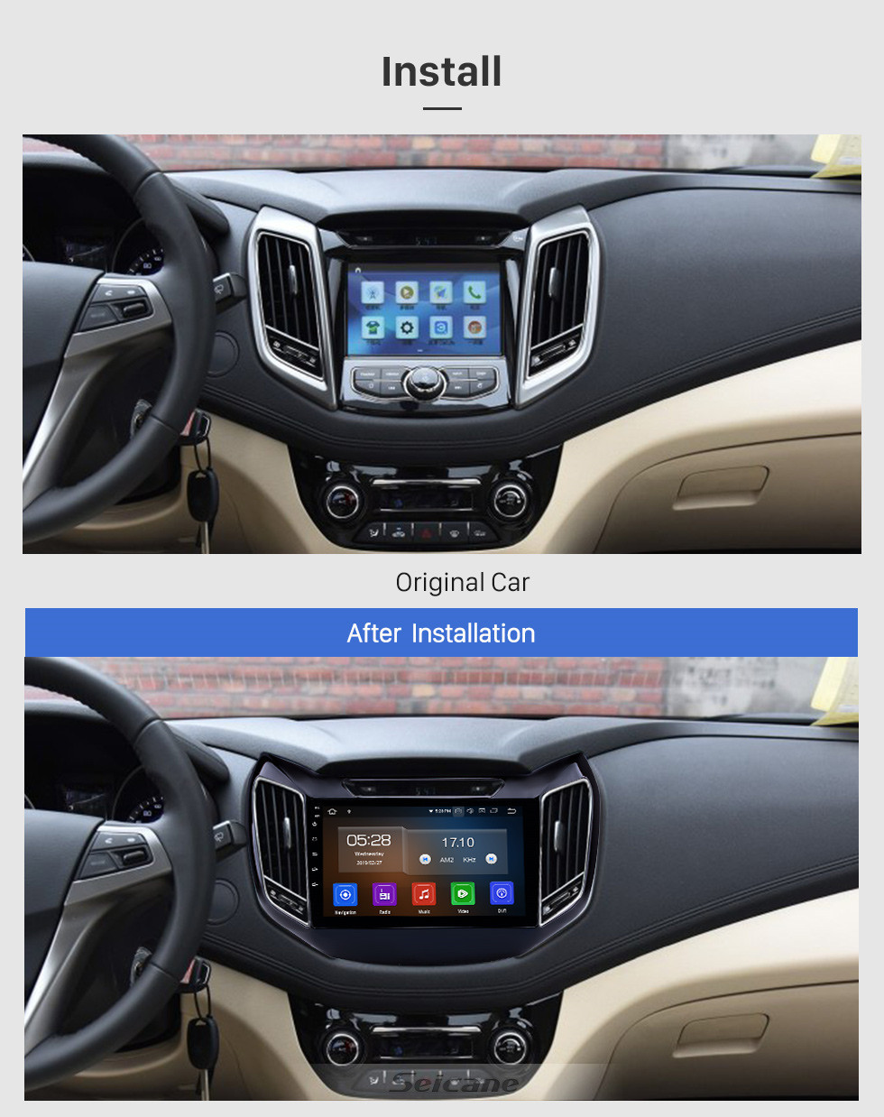 Seicane OEM 9 Zoll Android 10.0 Radio für 2017 Changan EADO Bluetooth HD Touchscreen GPS Navigation Carplay Unterstützung Rückfahrkamera TPMS Seicane OEM 9 Zoll Android 10.0 Radio für 2017 Changan EADO Bluetooth HD Touchscreen GPS Navigation Carplay Unterstützung Rückfahrkamera TPMS