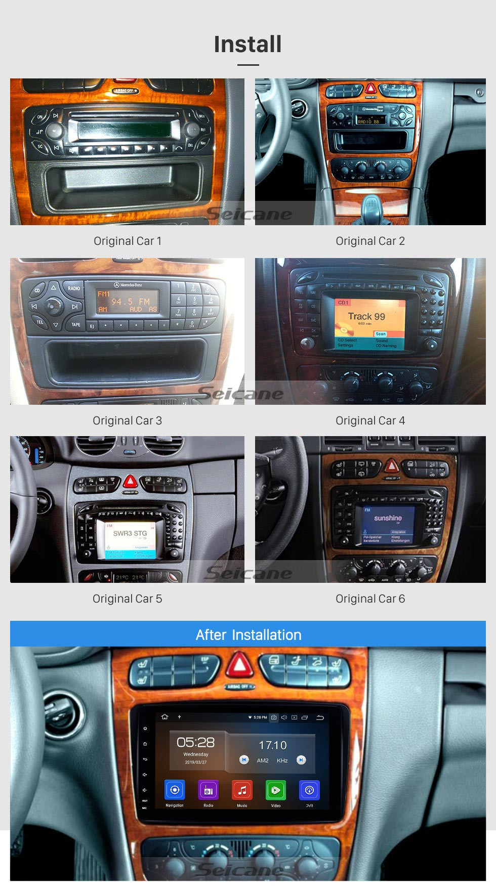 Android 10.0 Radio 19982004 MercedesBenz CLK clase W209