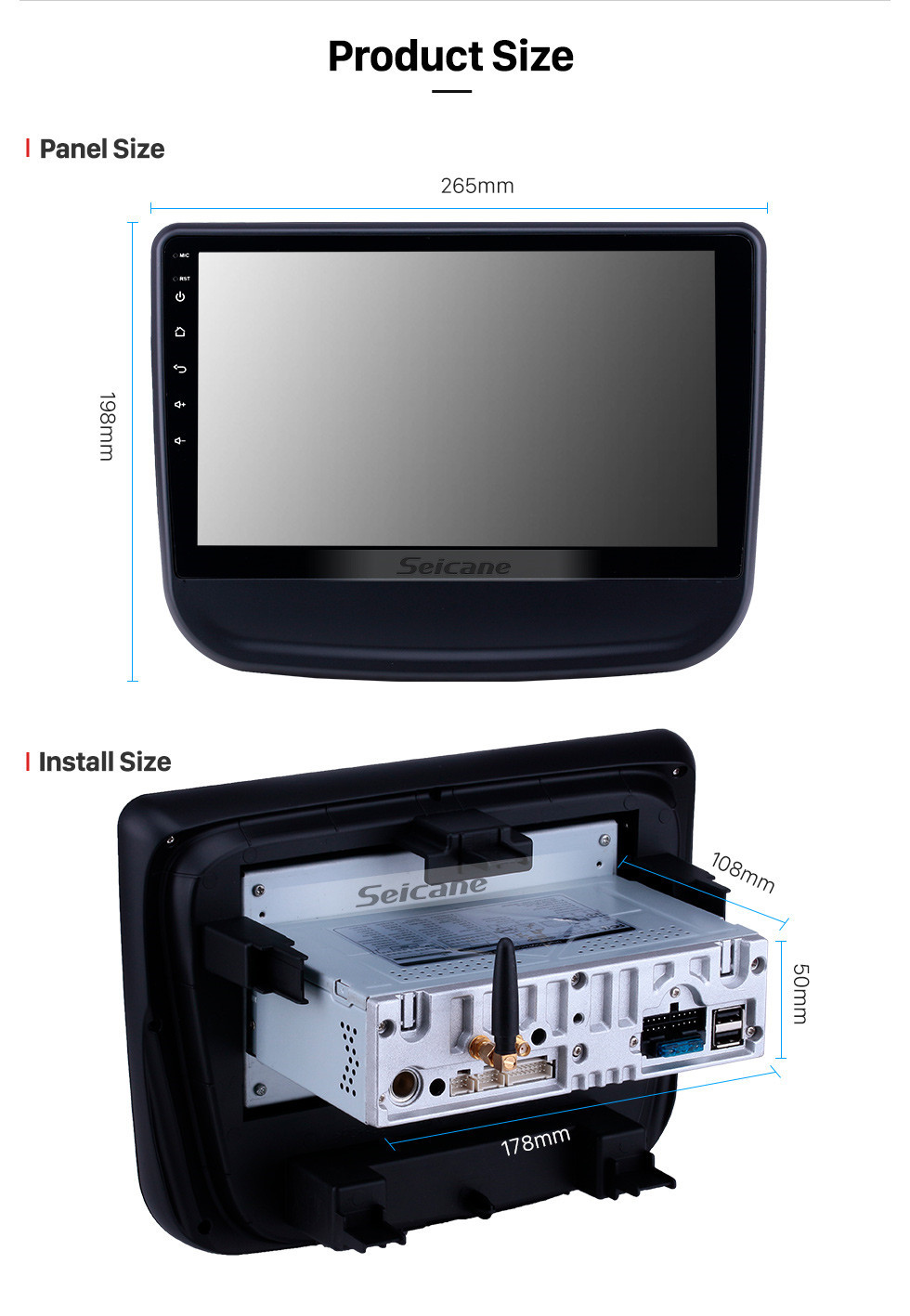 Seicane 10,1 pouces 2016-2018 chevy Chevrolet Equinox Android 10.0 Radio de navigation GPS Bluetooth HD écran tactile support Carplay Miroir Lien Seicane 10,1 pouces 2016-2018 chevy Chevrolet Equinox Android 10.0 Radio de navigation GPS Bluetooth HD écran tactile support Carplay Miroir Lien