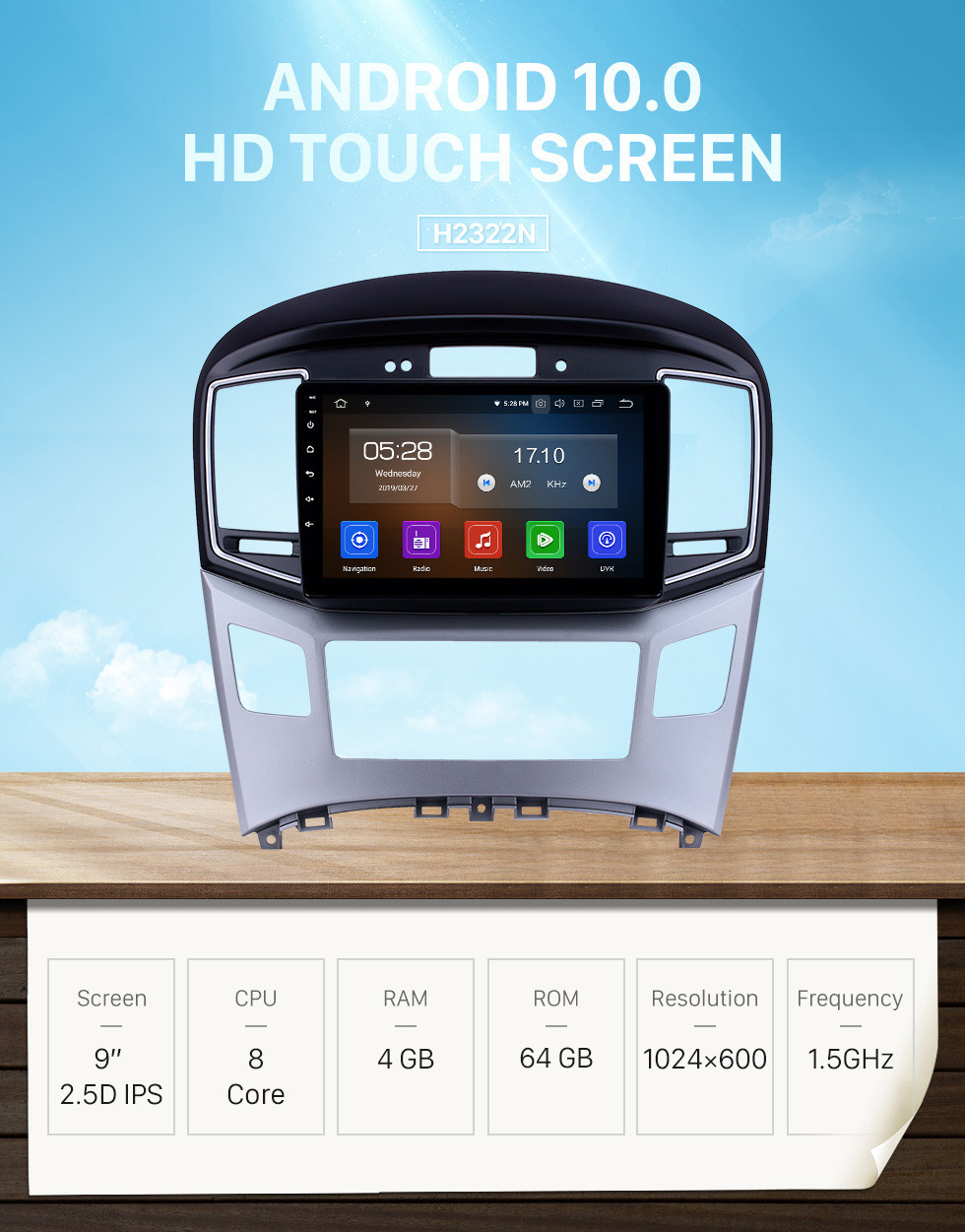 Seicane 2015 Hyundai Starex H1 Android 10.0 9 pulgadas Navegación GPS Radio Bluetooth HD Pantalla táctil WIFI USB AUX Carplay support TPMS SWC Seicane 2015 Hyundai Starex H1 Android 10.0 9 pulgadas Navegación GPS Radio Bluetooth HD Pantalla táctil WIFI USB AUX Carplay support TPMS SWC