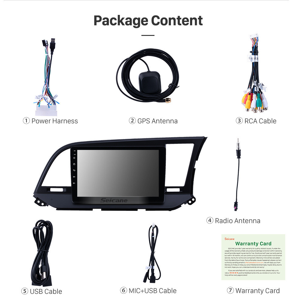 Seicane 2015-2016 Hyundai Elantra RHD Android 10.0 9 inch GPS Navigation Radio Bluetooth HD Touchscreen WIFI USB Carplay support Backup camera Seicane 2015-2016 Hyundai Elantra RHD Android 10.0 9 inch GPS Navigation Radio Bluetooth HD Touchscreen WIFI USB Carplay support Backup camera