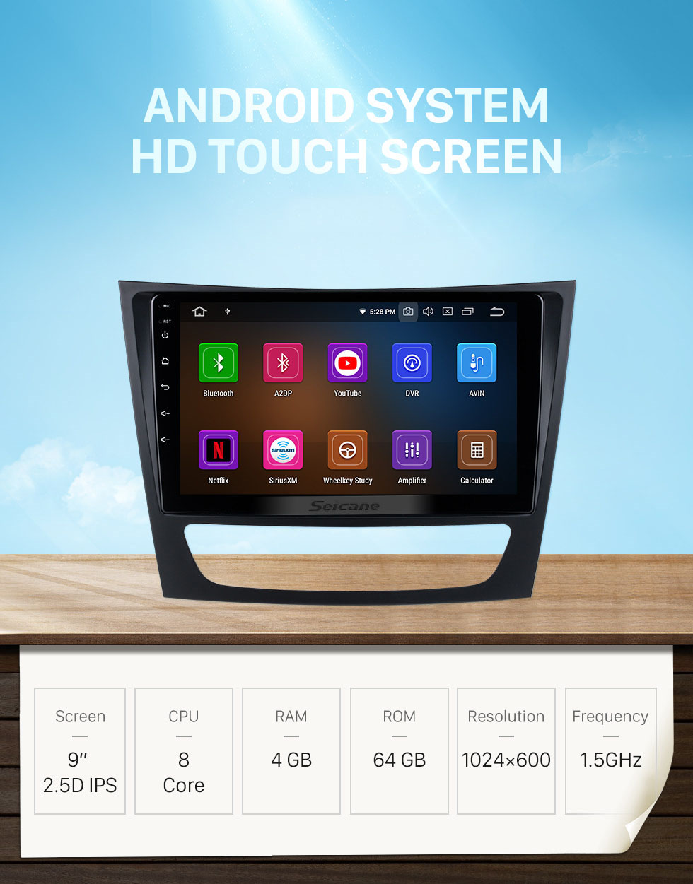 Seicane 8 inch Android 10.0 Radio IPS Full Screen GPS Navigation Car Multimedia Player for 2002-2008 Mercedes Benz E W211 E200 E220 E230 E240 E270 E280 E300 E320 with RDS 3G WiFi Bluetooth Mirror Link OBD2 Steering Wheel Control Seicane 8 inch Android 10.0 Radio IPS Full Screen GPS Navigation Car Multimedia Player for 2002-2008 Mercedes Benz E W211 E200 E220 E230 E240 E270 E280 E300 E320 with RDS 3G WiFi Bluetooth Mirror Link OBD2 Steering Wheel Control