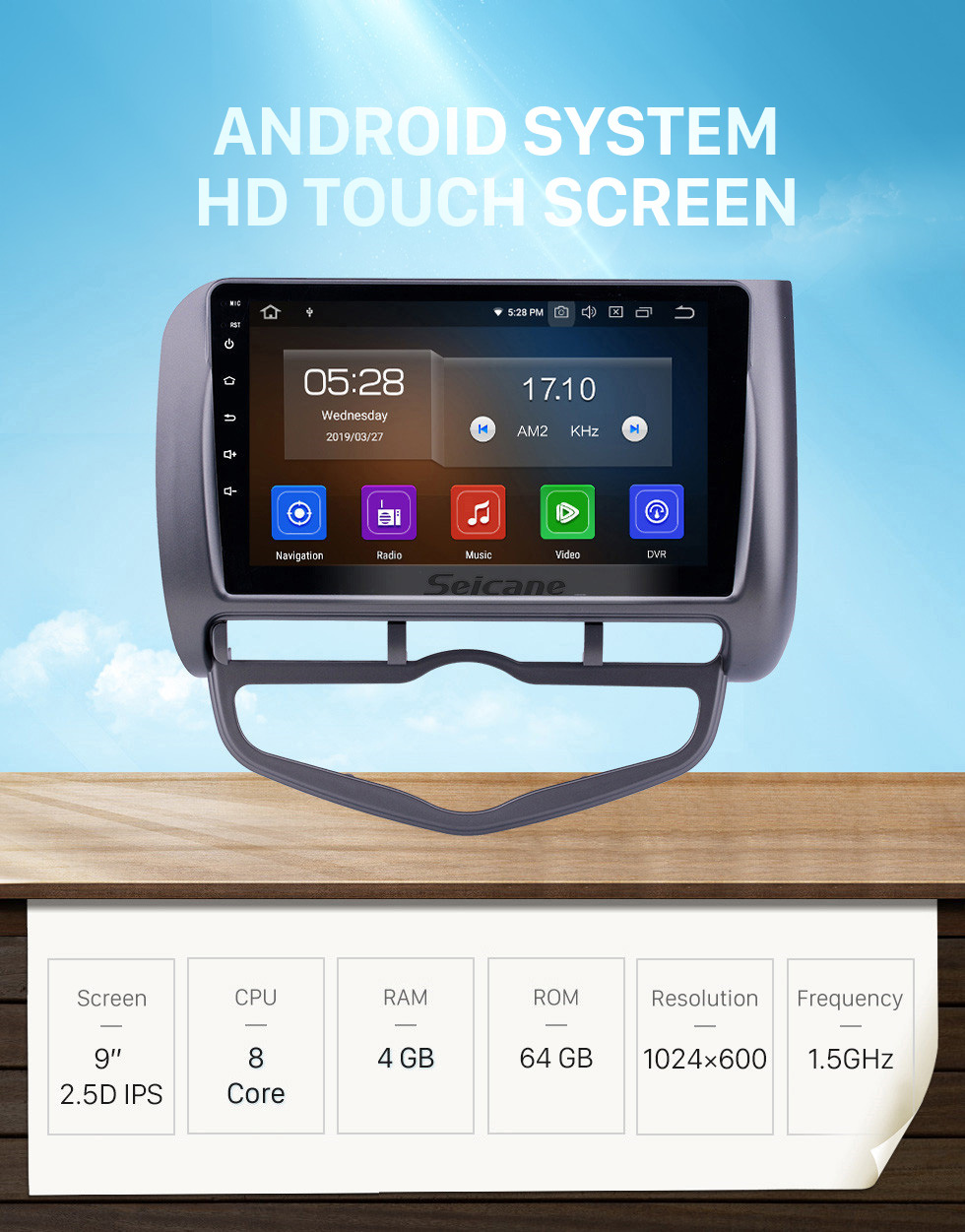 Seicane 9 inch Android 10.0 GPS Navigation Radio for 2006 Honda Jazz City Auto AC LHD with HD Touchscreen Carplay AUX Bluetooth support 1080P Seicane 9 inch Android 10.0 GPS Navigation Radio for 2006 Honda Jazz City Auto AC LHD with HD Touchscreen Carplay AUX Bluetooth support 1080P