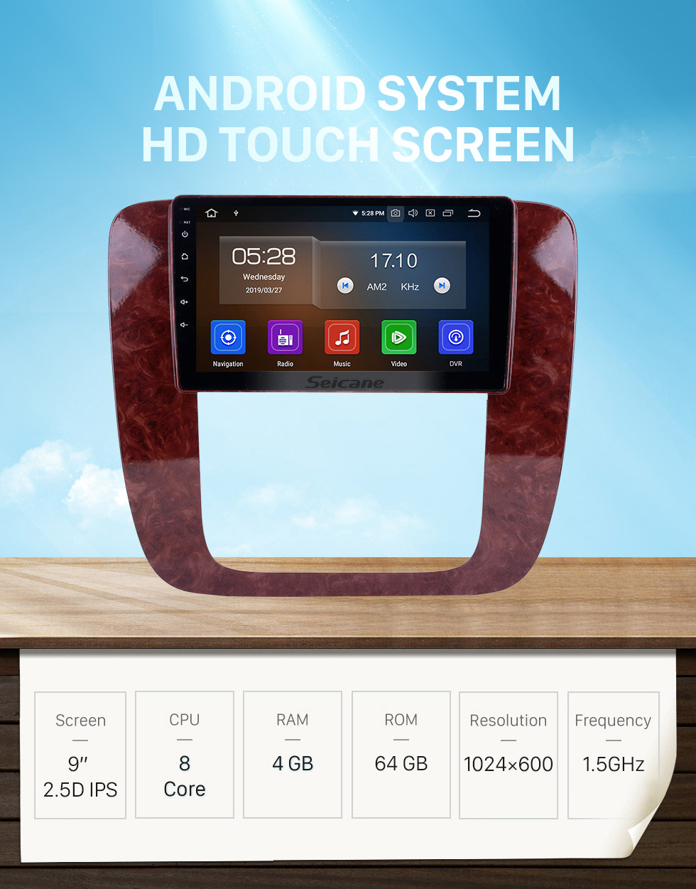 Seicane 2007-2012 GMC Юкон / Акадия / Тахо Шевроле Шевроле Тахо / Пригородный Buick Enclave Android 10.0 9-дюймовый GPS-навигация Радио Bluetooth HD Сенсорный экран Поддержка Carplay TPMS Seicane 2007-2012 GMC Юкон / Акадия / Тахо Шевроле Шевроле Тахо / Пригородный Buick Enclave Android 10.0 9-дюймовый GPS-навигация Радио Bluetooth HD Сенсорный экран Поддержка Carplay TPMS