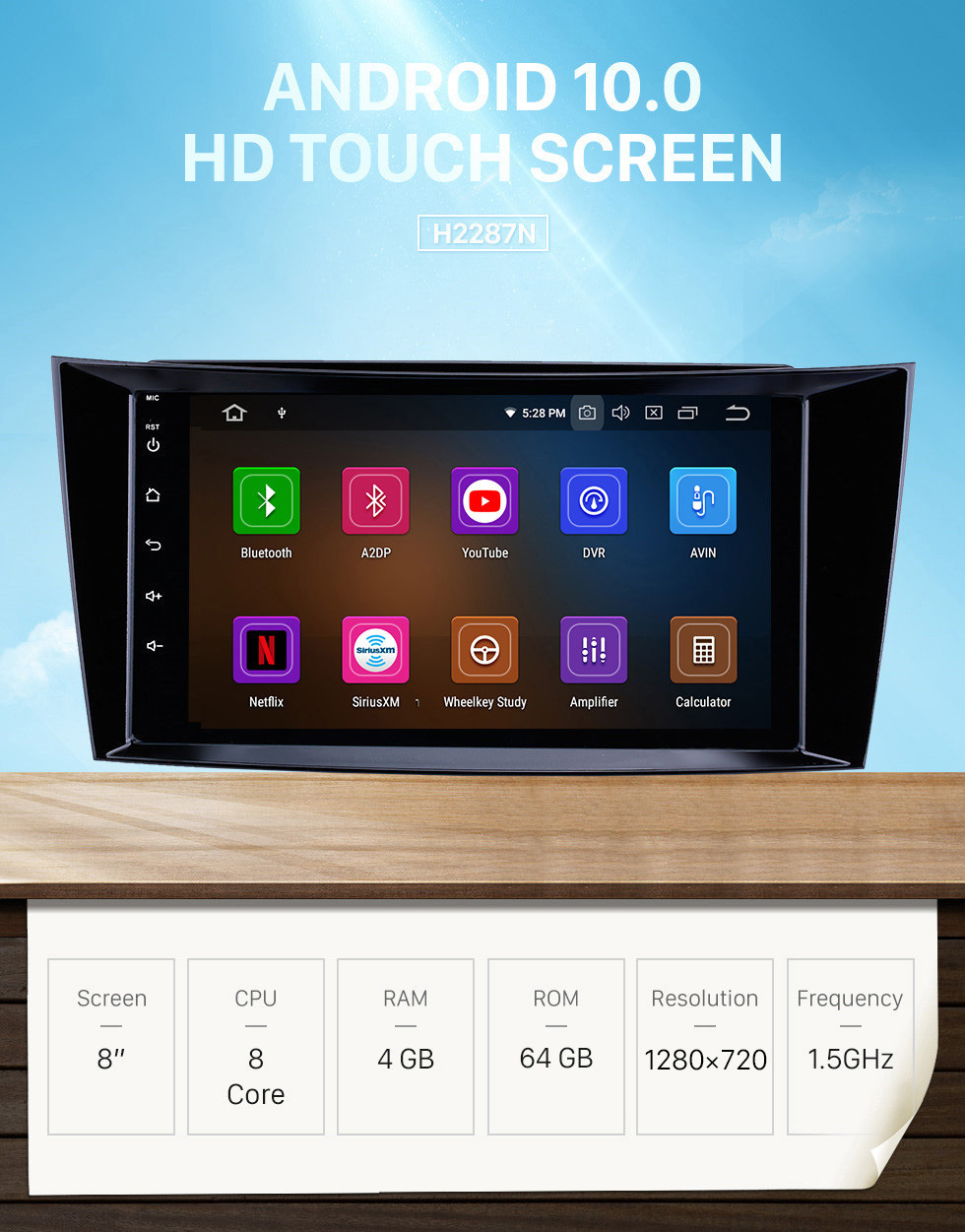 Seicane 8 inch Android 10.0 GPS Navigation Radio for 2001-2010 Mercedes Benz E-Class W211/CLS W219/CLK W209/G W463 with HD Touchscreen Carplay Bluetooth support OBD2 SWC Seicane 8 inch Android 10.0 GPS Navigation Radio for 2001-2010 Mercedes Benz E-Class W211/CLS W219/CLK W209/G W463 with HD Touchscreen Carplay Bluetooth support OBD2 SWC