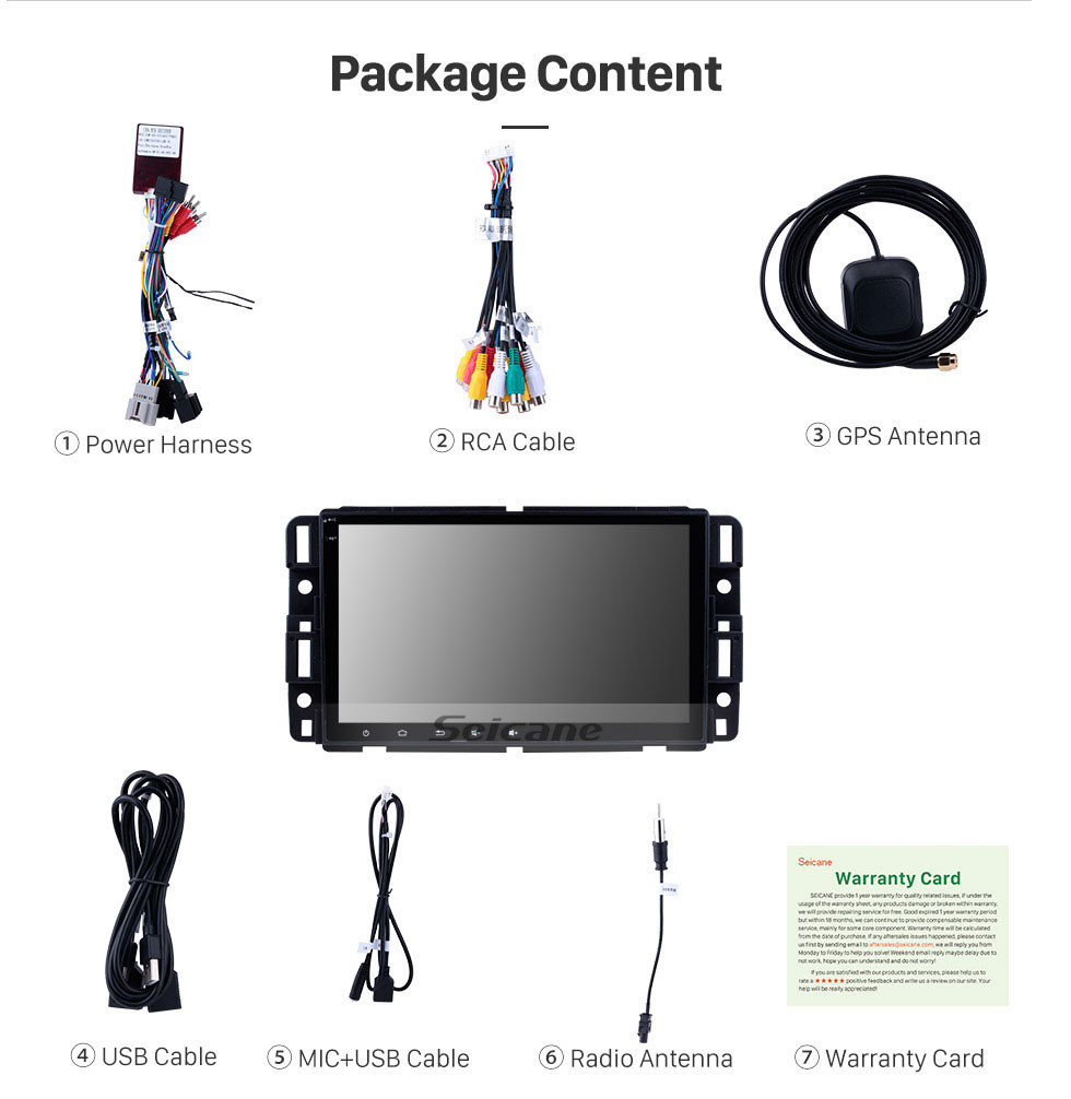 Seicane 8 pouces HD Écran tactile Android 10.0 Après-vente Radio Unité principale pour 2007 2008 2009 2010 2011 Chevrolet Chevy Silverado Système de navigation GPS de voiture Bluetooth Téléphone Bluetooth Assistance WIFI Support OBDII DVR 1080P Contrôle de volant Seicane 8 pouces HD Écran tactile Android 10.0 Après-vente Radio Unité principale pour 2007 2008 2009 2010 2011 Chevrolet Chevy Silverado Système de navigation GPS de voiture Bluetooth Téléphone Bluetooth Assistance WIFI Support OBDII DVR 1080P Contrôle de volant