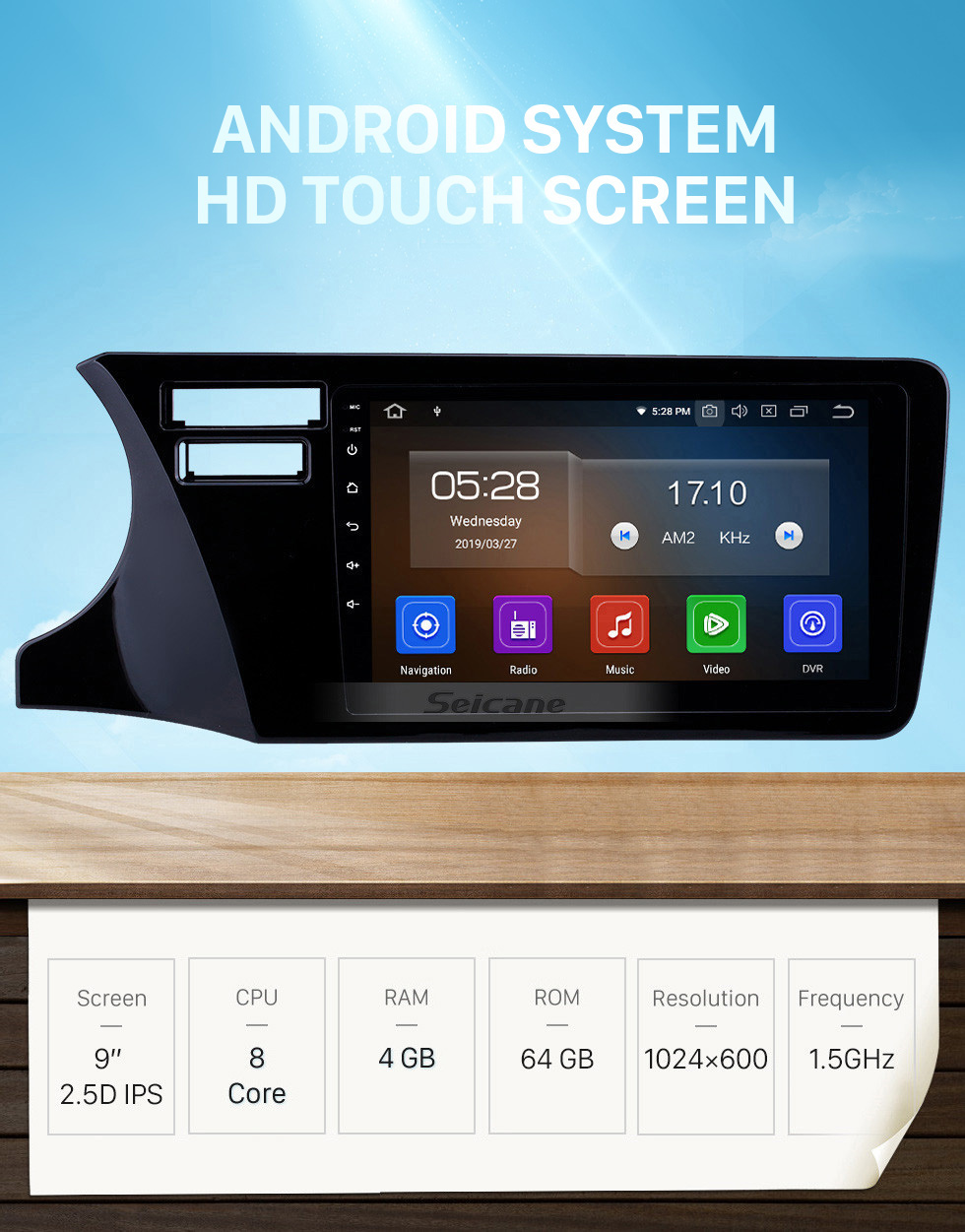 Seicane 2014-2017 Honda City LHD Android 10.0 9 inch GPS Navigation Radio Bluetooth HD Touchscreen USB Carplay Music support TPMS DAB+ 1080P Video Mirror Link Seicane 2014-2017 Honda City LHD Android 10.0 9 inch GPS Navigation Radio Bluetooth HD Touchscreen USB Carplay Music support TPMS DAB+ 1080P Video Mirror Link