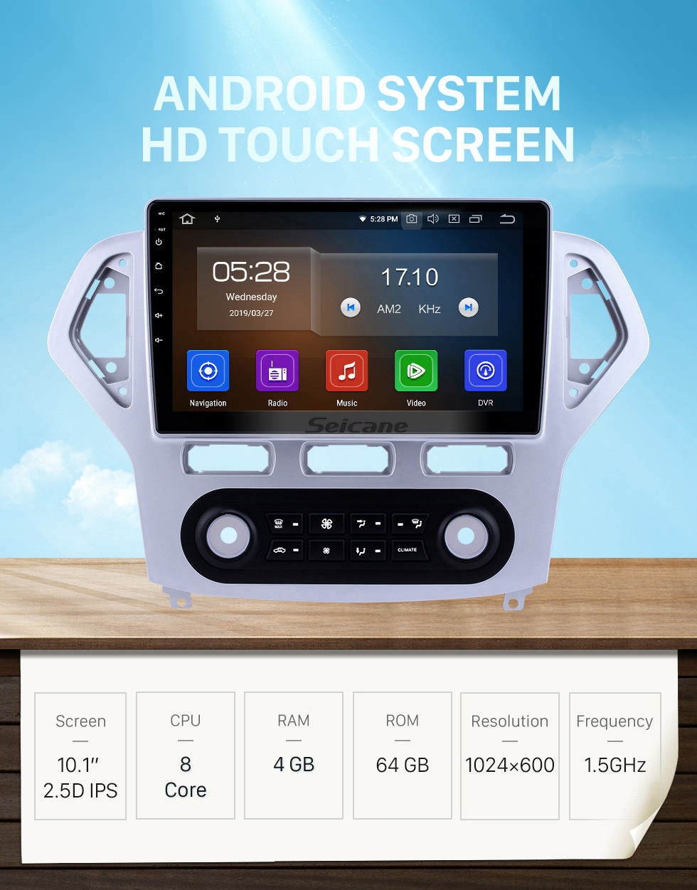 Seicane 10.1 inch Android 10.0 Radio for 2007-2010 Ford Mondeo-Zhisheng Auto A/C Bluetooth HD Touchscreen GPS Navigation Carplay USB support TPMS OBD2 Seicane 10.1 inch Android 10.0 Radio for 2007-2010 Ford Mondeo-Zhisheng Auto A/C Bluetooth HD Touchscreen GPS Navigation Carplay USB support TPMS OBD2