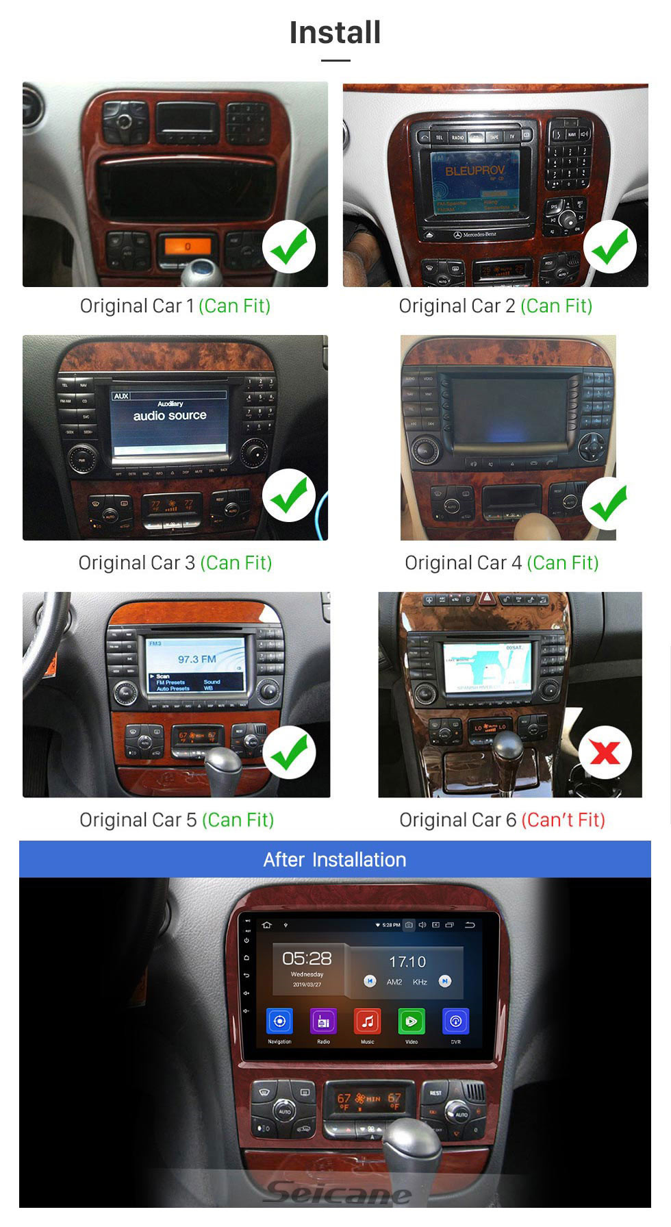 Seicane Android 10.0 Radio HD touchscreen GPS Navigation for 1998-2005 Mercedes-Benz CL-Class W215 CL600 CL550 CL55 AMG with Bluetooth Music Audio Aux USB WIFI Steering Wheel Control Mirror Link 1080P Seicane Android 10.0 Radio HD touchscreen GPS Navigation for 1998-2005 Mercedes-Benz CL-Class W215 CL600 CL550 CL55 AMG with Bluetooth Music Audio Aux USB WIFI Steering Wheel Control Mirror Link 1080P