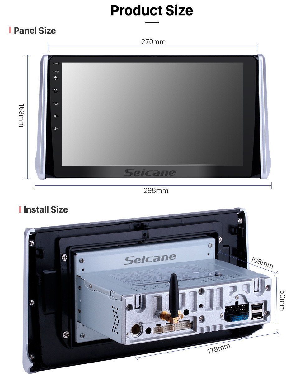 Seicane 10.1 inch Android 10.0 GPS Navigation Radio for 2019 Toyota RAV4 with HD Touchscreen Carplay Bluetooth WIFI USB AUX support Mirror Link OBD2 SWC Seicane 10.1 inch Android 10.0 GPS Navigation Radio for 2019 Toyota RAV4 with HD Touchscreen Carplay Bluetooth WIFI USB AUX support Mirror Link OBD2 SWC