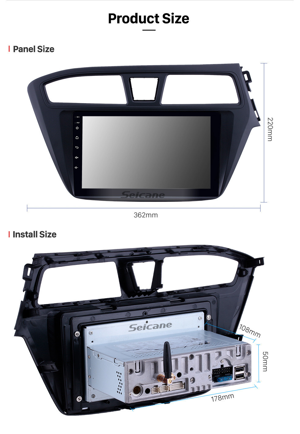 Seicane OEM 9 inch Android 10.0 Radio for 2014-2017 Hyundai i20 RHD Bluetooth HD Touchscreen GPS Navigation Carplay USB support 4G WIFI Steering Wheel Control Seicane OEM 9 inch Android 10.0 Radio for 2014-2017 Hyundai i20 RHD Bluetooth HD Touchscreen GPS Navigation Carplay USB support 4G WIFI Steering Wheel Control