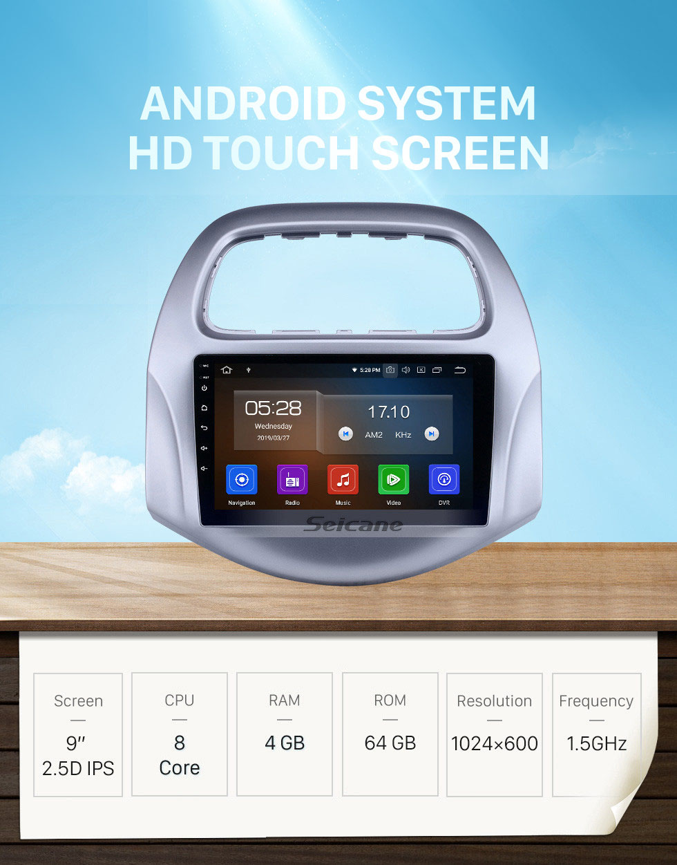 Seicane 2018-2019 chevy Chevrolet Daewoo Matiz/ Spark/ Baic/ Beat Touchscreen Android 10.0 9 inch GPS Navigation Radio USB Bluetooth Carplay AUX support DVR OBD2 Seicane 2018-2019 chevy Chevrolet Daewoo Matiz/ Spark/ Baic/ Beat Touchscreen Android 10.0 9 inch GPS Navigation Radio USB Bluetooth Carplay AUX support DVR OBD2