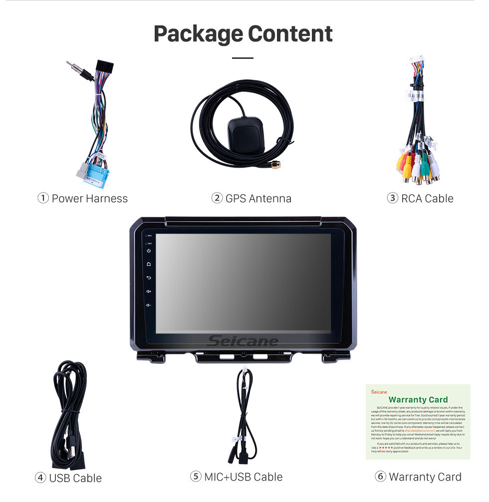 Seicane 2019 Suzuki JIMNY Touchscreen Android 10.0 9 inch GPS Navigation Radio Bluetooth Multimedia Player Carplay Music AUX support Digital TV 1080P Seicane 2019 Suzuki JIMNY Touchscreen Android 10.0 9 inch GPS Navigation Radio Bluetooth Multimedia Player Carplay Music AUX support Digital TV 1080P