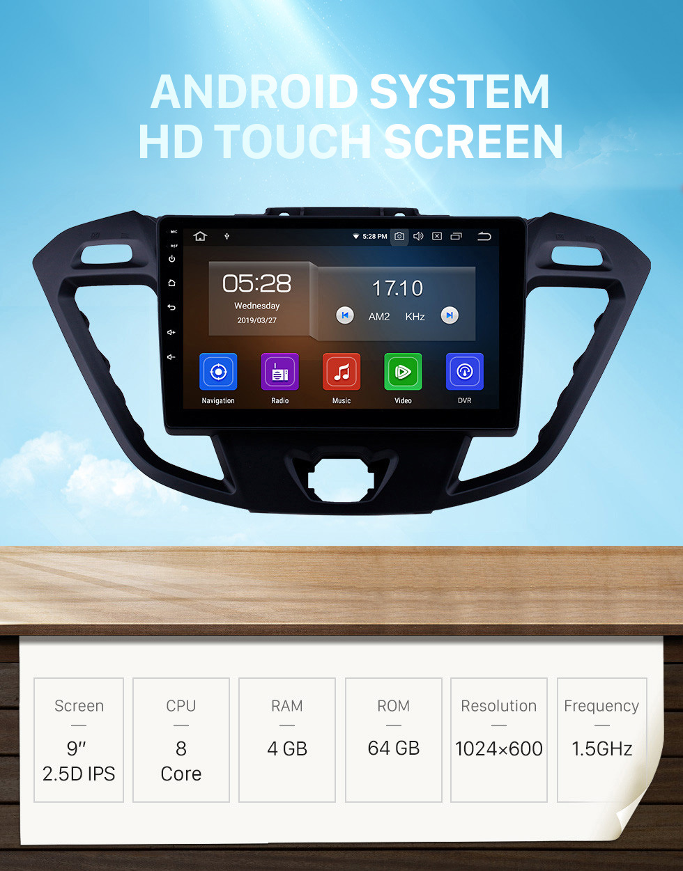 Seicane 9 inch Android 10.0 Radio for 2017 Ford JMC Tourneo Low Version with GPS Navi HD Touchscreen Bluetooth Carplay Audio support SWC DVD Playe 4G WIFI TPMS OBD Seicane 9 inch Android 10.0 Radio for 2017 Ford JMC Tourneo Low Version with GPS Navi HD Touchscreen Bluetooth Carplay Audio support SWC DVD Playe 4G WIFI TPMS OBD