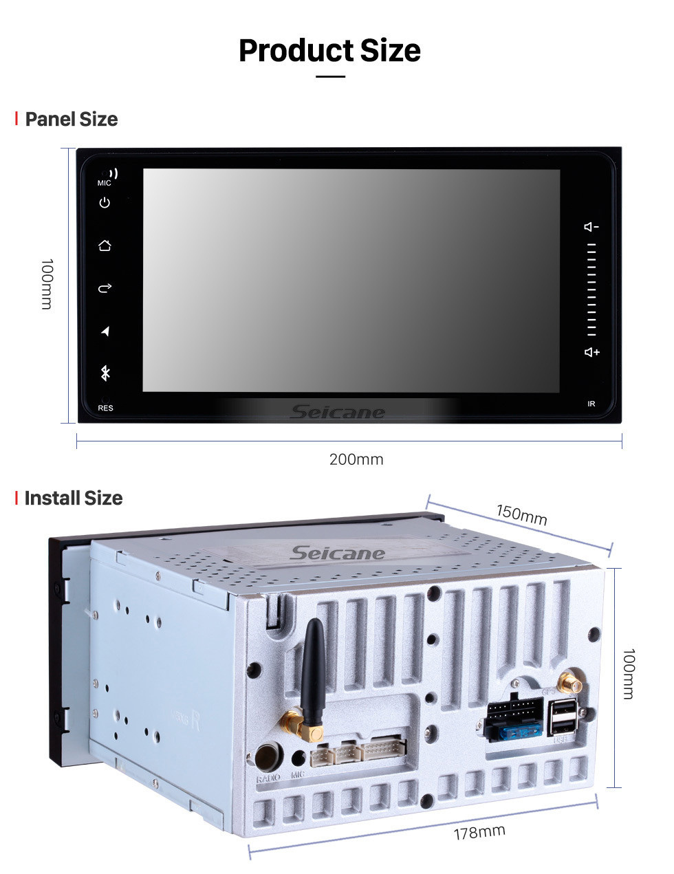 Seicane Android 10.0 Aftermarket Radio Universal GPS Navigation System Car Stereo For 1996-2009 TOYOTA PRADO RDS WiFi Bluetooth USB Steering Wheel Control Backup Camera Seicane Android 10.0 Aftermarket Radio Universal GPS Navigation System Car Stereo For 1996-2009 TOYOTA PRADO RDS WiFi Bluetooth USB Steering Wheel Control Backup Camera