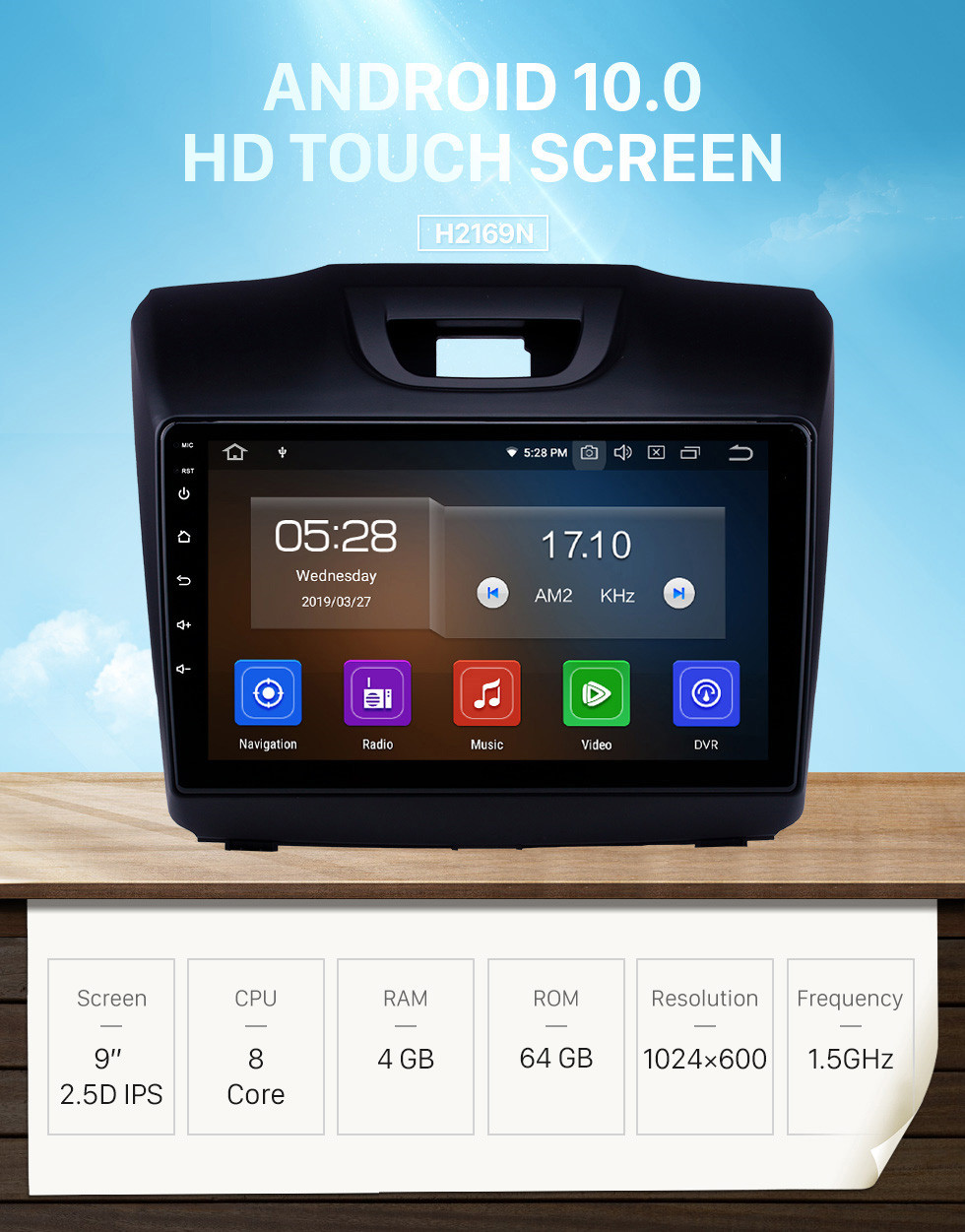 Seicane 2015 2016 2017 2018 ISUZU D-Max 9 inch Android 10.0 HD Touchscreen Bluetooth GPS Navi Radio with Carplay USB WIFI AUX support DVR 1080P TPMS OBD DVD SWC Seicane 2015 2016 2017 2018 ISUZU D-Max 9 inch Android 10.0 HD Touchscreen Bluetooth GPS Navi Radio with Carplay USB WIFI AUX support DVR 1080P TPMS OBD DVD SWC