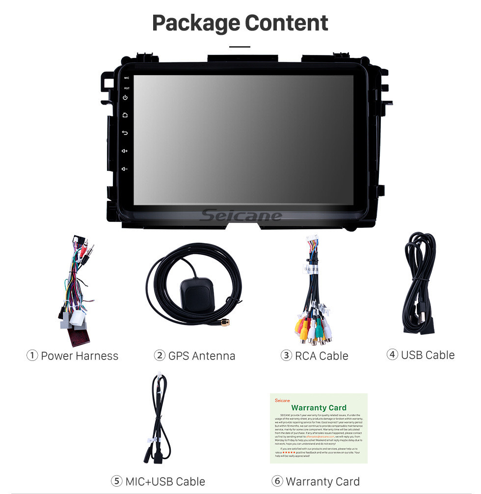 Seicane Android 10.0 9 inch 2015-2017 HONDA XRV Bluetooth Radio GPS Navigation Carplay System support OBD2 Didital TV Mirror Link Steering wheel Control 4G WIFI Seicane Android 10.0 9 inch 2015-2017 HONDA XRV Bluetooth Radio GPS Navigation Carplay System support OBD2 Didital TV Mirror Link Steering wheel Control 4G WIFI