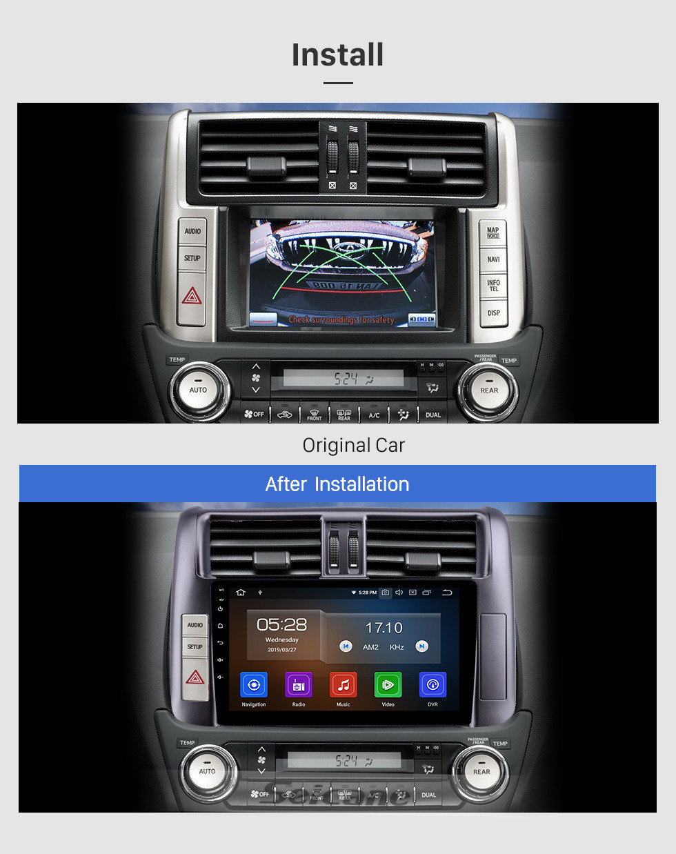 Seicane OEM 9 inch Android 10.0 HD Touchscreen Bluetooth Radio for 2010-2013 Toyota Prado 150 with GPS Navigation USB FM auto stereo Wifi AUX support DVR TPMS Backup Camera OBD2 SWC Seicane OEM 9 inch Android 10.0 HD Touchscreen Bluetooth Radio for 2010-2013 Toyota Prado 150 with GPS Navigation USB FM auto stereo Wifi AUX support DVR TPMS Backup Camera OBD2 SWC