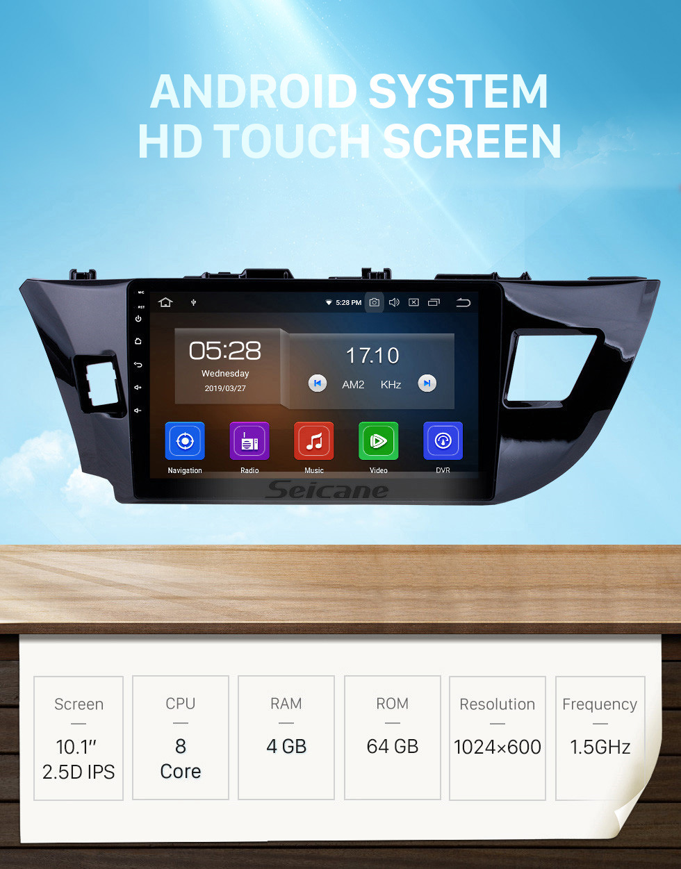 Seicane OEM Bluetooth 10,1 pouces Android 10.0 HD écran tactile Bluetooth pour 2014 Toyota Levin avec navigation GPS USB FM auto stéréo Wifi support DVR TPMS Caméra de recul OBD2 SWC Seicane OEM Bluetooth 10,1 pouces Android 10.0 HD écran tactile Bluetooth pour 2014 Toyota Levin avec navigation GPS USB FM auto stéréo Wifi support DVR TPMS Caméra de recul OBD2 SWC