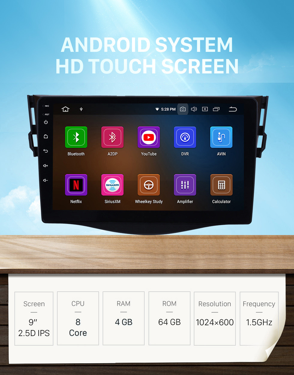 Seicane OEM GPS Navigation Stereo Android 10.0 Multimedia Player for 2007-2011 Toyota RAV4 9 inch HD Touchscreen Radio Bluetooth Phone Music USB Carplay WIFI Steering Wheel Control Rearview AUX Seicane OEM GPS Navigation Stereo Android 10.0 Multimedia Player for 2007-2011 Toyota RAV4 9 inch HD Touchscreen Radio Bluetooth Phone Music USB Carplay WIFI Steering Wheel Control Rearview AUX