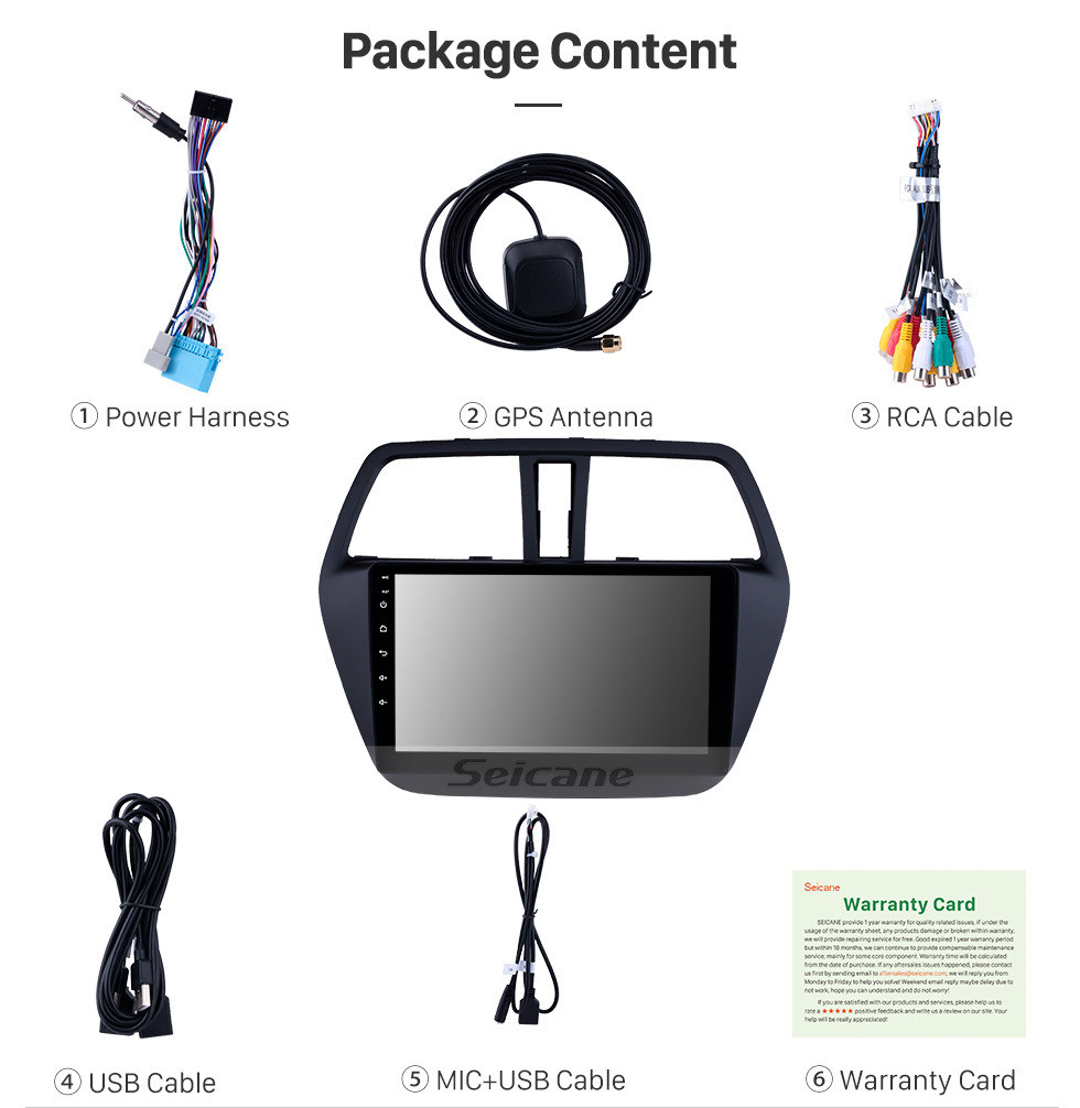 Seicane HD Touchscreen 2013-2016 Suzuki SX4 S-Cross Android 10.0 9 inch GPS Navigation Radio Bluetooth USB Carplay WIFI AUX support DAB+ Steering Wheel Control Seicane HD Touchscreen 2013-2016 Suzuki SX4 S-Cross Android 10.0 9 inch GPS Navigation Radio Bluetooth USB Carplay WIFI AUX support DAB+ Steering Wheel Control