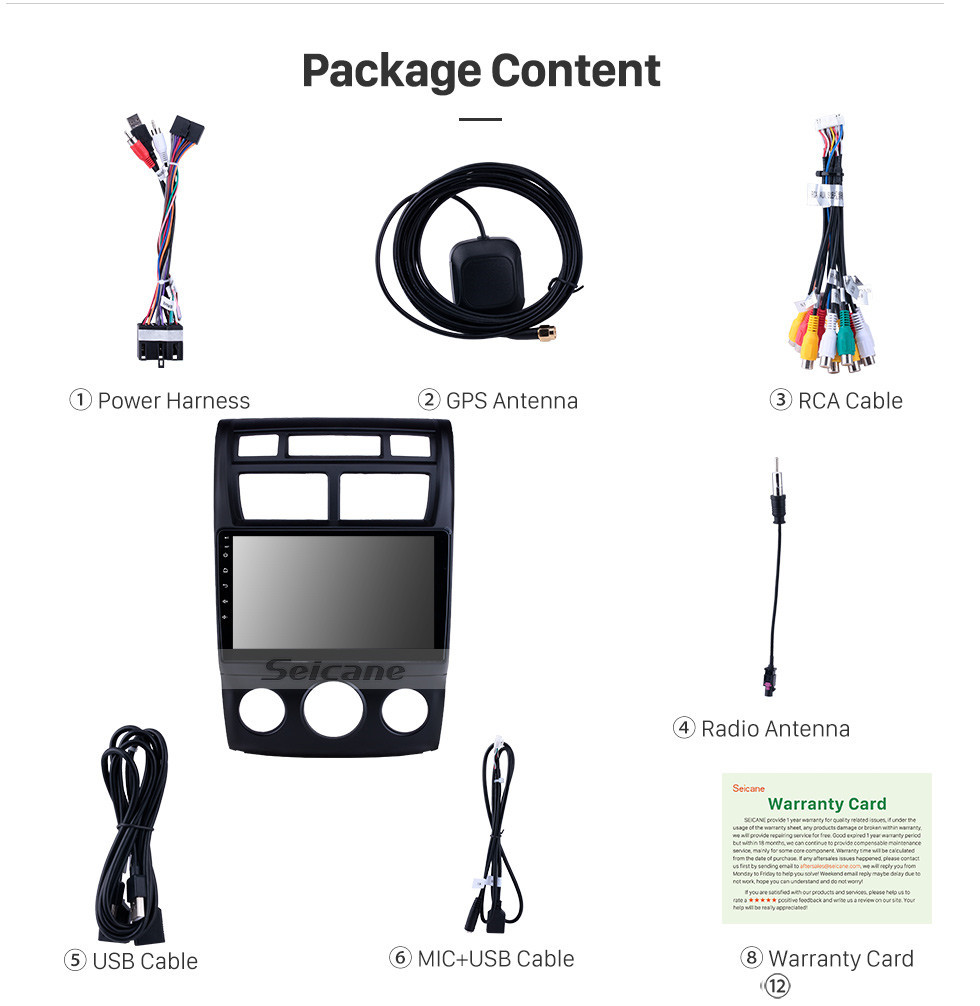 Seicane Android 10.0 9 inch 2007-2017 Kia Sportage Auto A/C HD Touchscreen GPS Navigation Radio with Bluetooth USB Carplay WIFI support OBD2 DVR DAB+ Seicane Android 10.0 9 inch 2007-2017 Kia Sportage Auto A/C HD Touchscreen GPS Navigation Radio with Bluetooth USB Carplay WIFI support OBD2 DVR DAB+