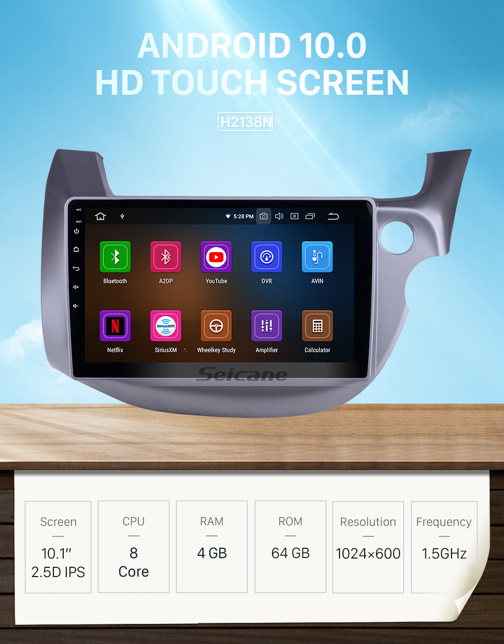 Seicane 2007-2013 Honda FIT Jazz RHD 10.1 inch Android 10.0 Multimedia Player with GPS Navi Radio USB 1024*600 Touchscreen Bluetooth AUX WIFI support DVD 4G SWC Seicane 2007-2013 Honda FIT Jazz RHD 10.1 inch Android 10.0 Multimedia Player with GPS Navi Radio USB 1024*600 Touchscreen Bluetooth AUX WIFI support DVD 4G SWC