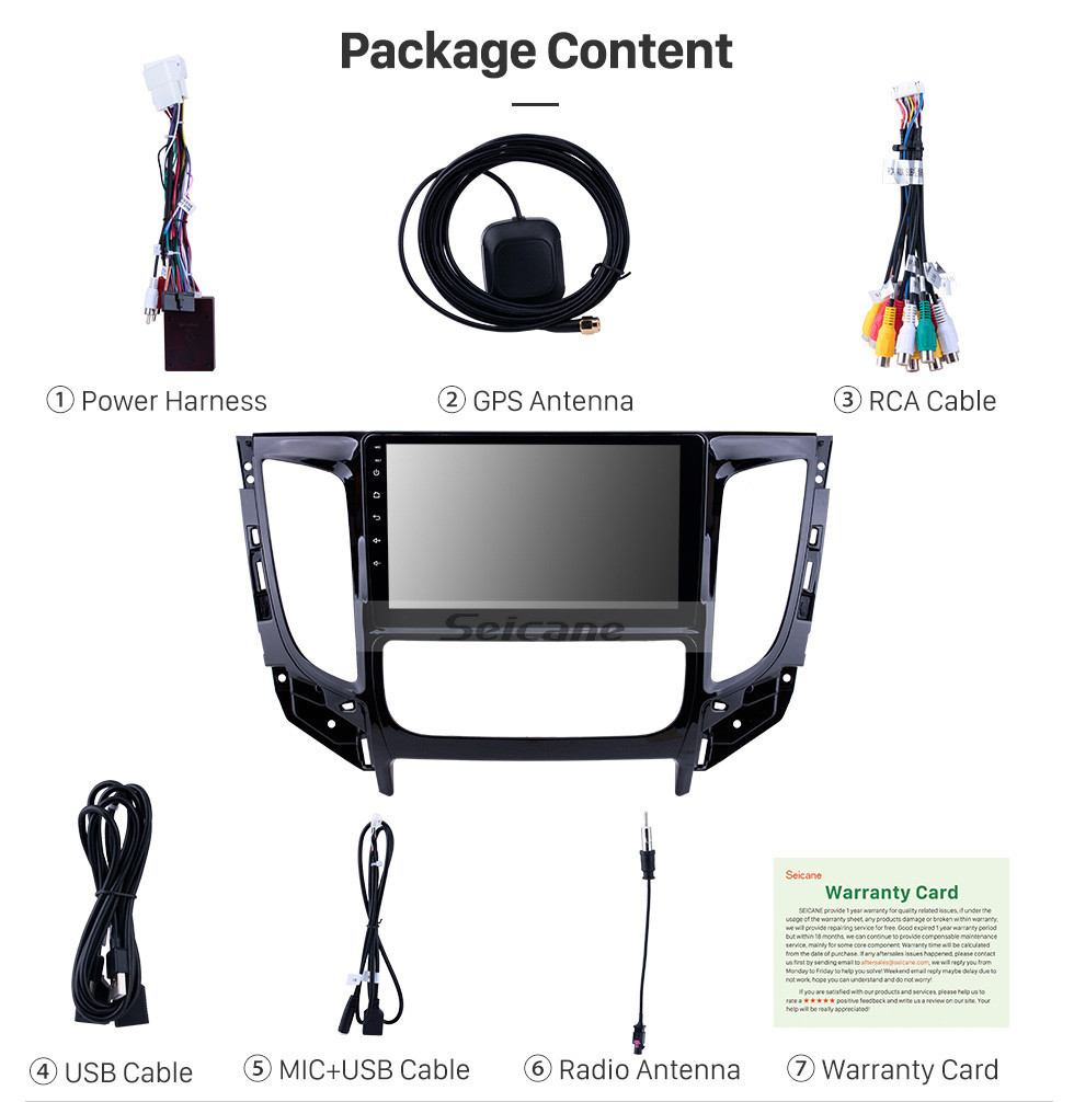 Seicane All in one Android 10.0 9 inch 2015 MITSUBISHI TRITON Auto A/C Radio with GPS Navigation Touchscreen Carplay Bluetooth USB support Mirror Link 1080P Seicane All in one Android 10.0 9 inch 2015 MITSUBISHI TRITON Auto A/C Radio with GPS Navigation Touchscreen Carplay Bluetooth USB support Mirror Link 1080P