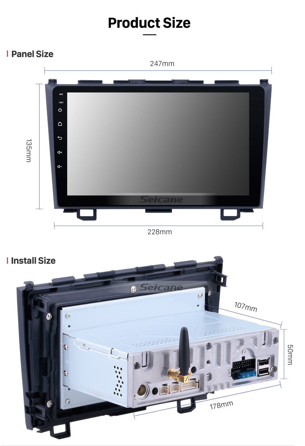 Seicane Android 10.0 GPS DVD Player for 2006 2007 2008-2011 Honda CRV Navigation system Support USB SD Bluetooth 3G WIFI Aux Rearview Camera Mirror Link OBD2 DVR Seicane Android 10.0 GPS DVD Player for 2006 2007 2008-2011 Honda CRV Navigation system Support USB SD Bluetooth 3G WIFI Aux Rearview Camera Mirror Link OBD2 DVR