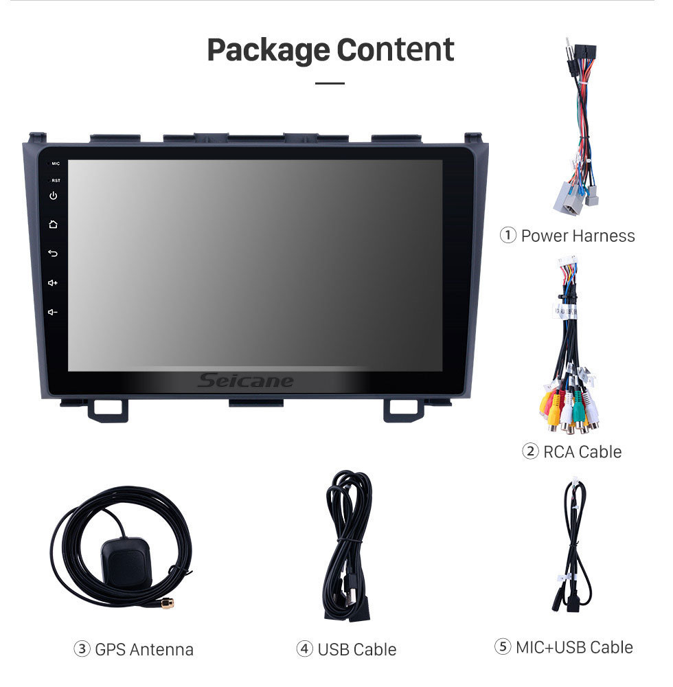Seicane Android 10.0 GPS DVD Player for 2006 2007 2008-2011 Honda CRV Navigation system Support USB SD Bluetooth 3G WIFI Aux Rearview Camera Mirror Link OBD2 DVR Seicane Android 10.0 GPS DVD Player for 2006 2007 2008-2011 Honda CRV Navigation system Support USB SD Bluetooth 3G WIFI Aux Rearview Camera Mirror Link OBD2 DVR
